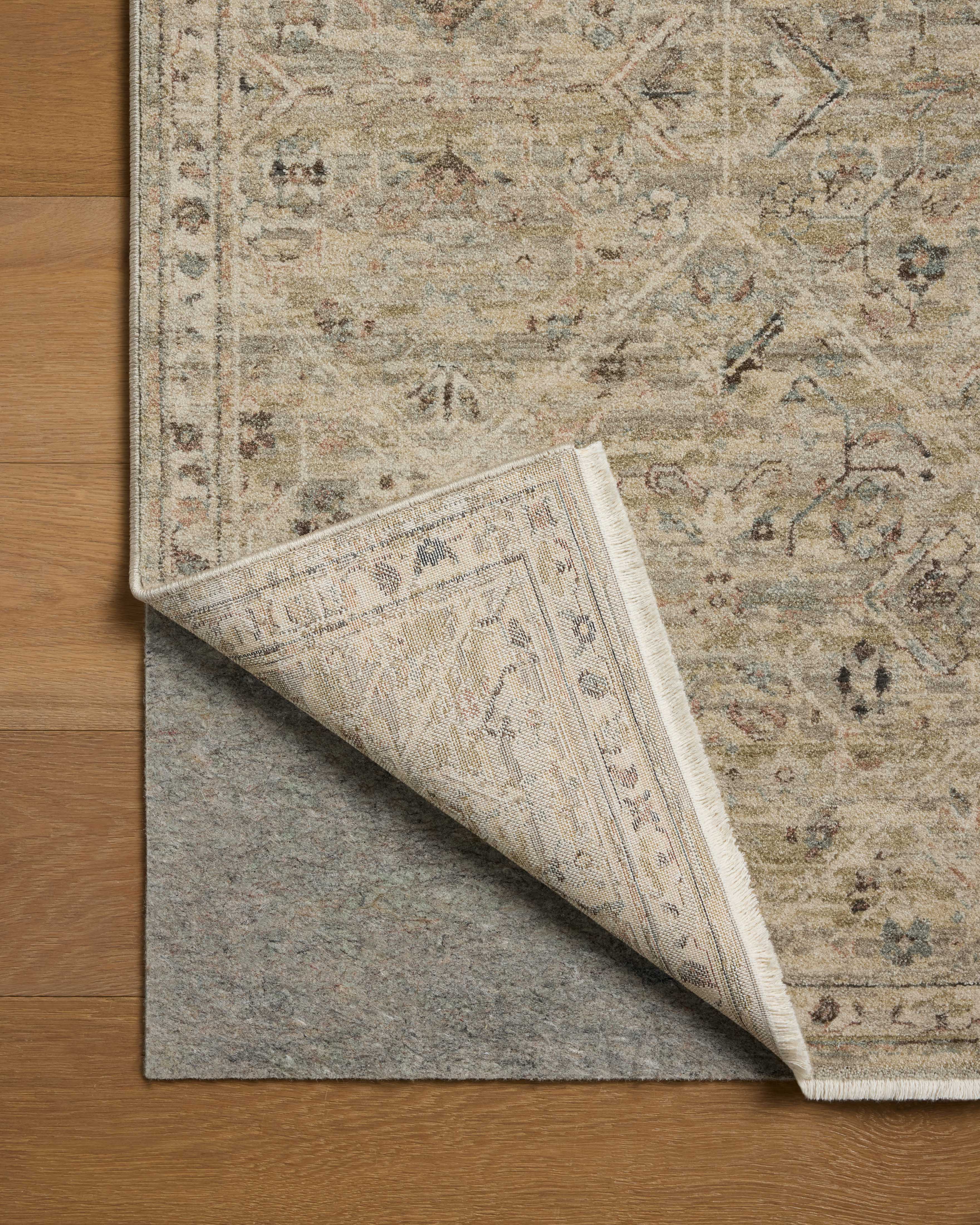 Loloi Briar Silver / Moss Rug RUGS - synthetic Loloi