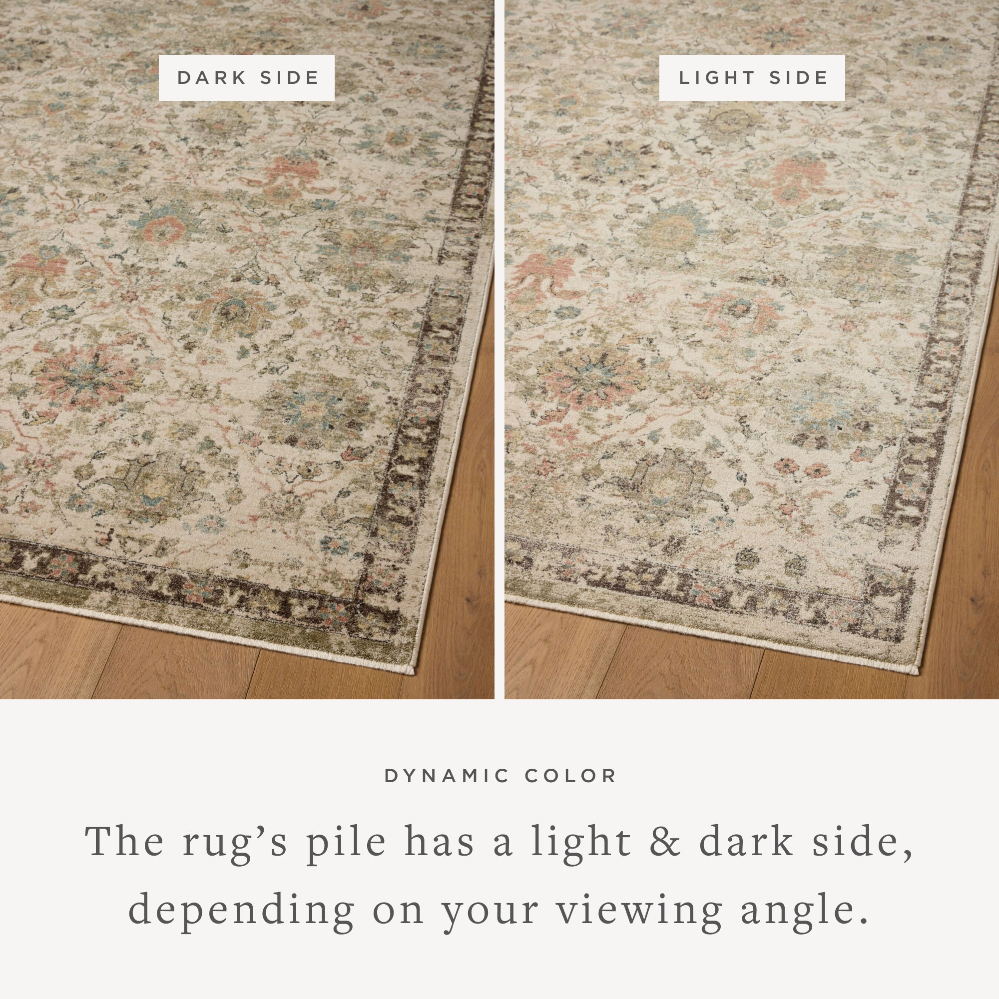 Loloi Briar Ivory / Multi Rug RUGS - synthetic Loloi 18" x 18" sample