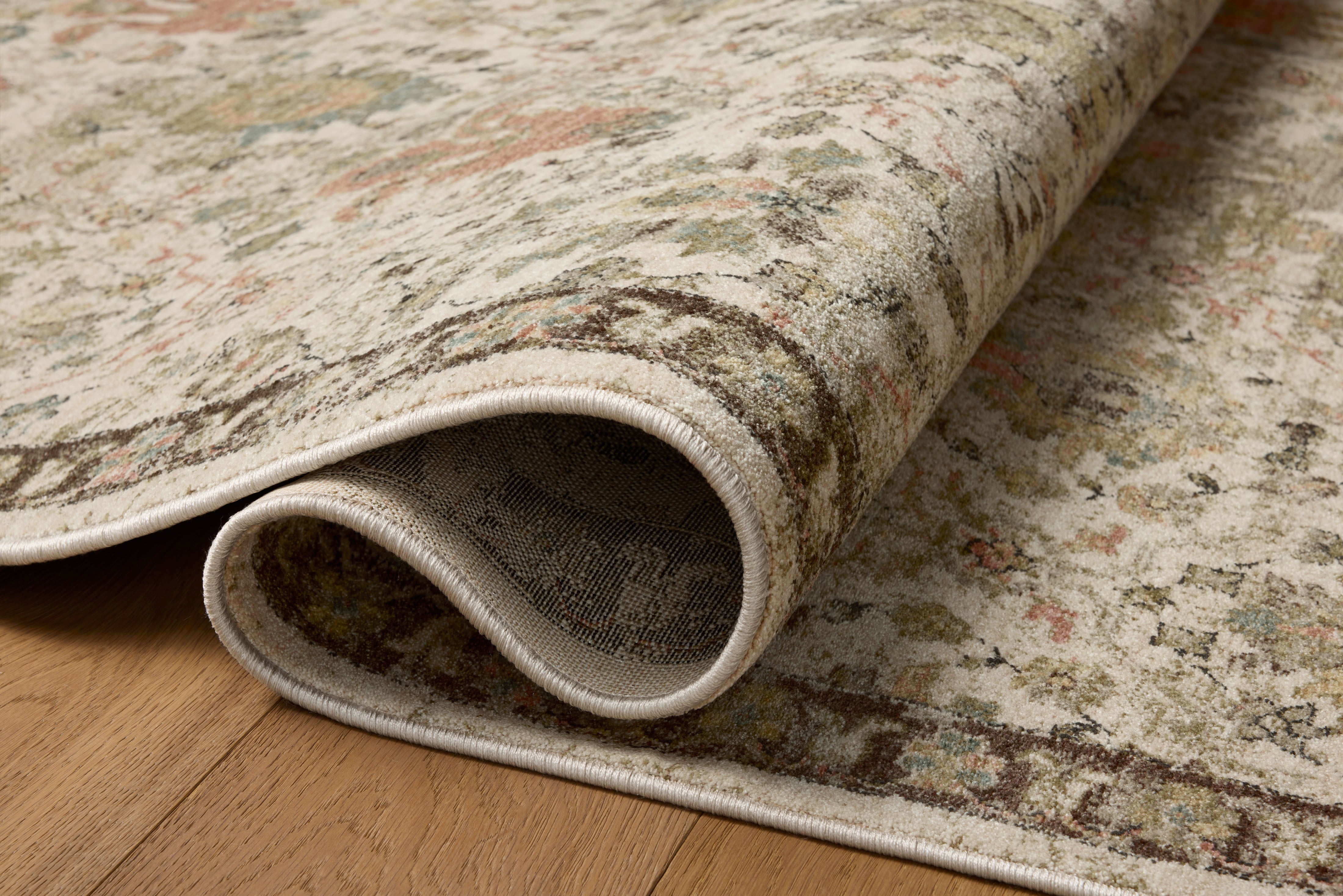 Loloi Briar Ivory / Multi Square Rug RUGS - synthetic Loloi