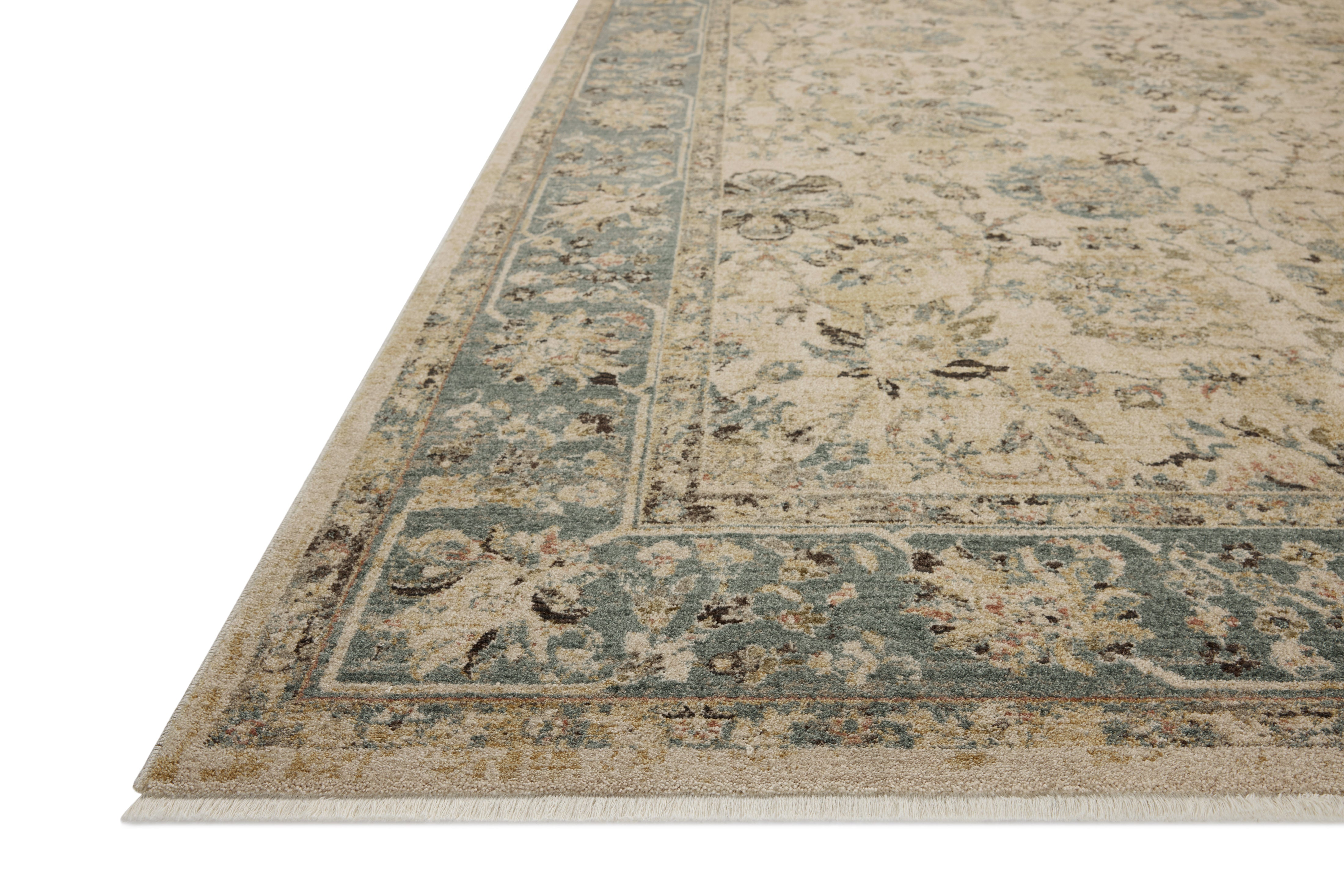 Loloi Briar Ant. Ivory / Blue Rug RUGS - synthetic Loloi 18" x 18" sample