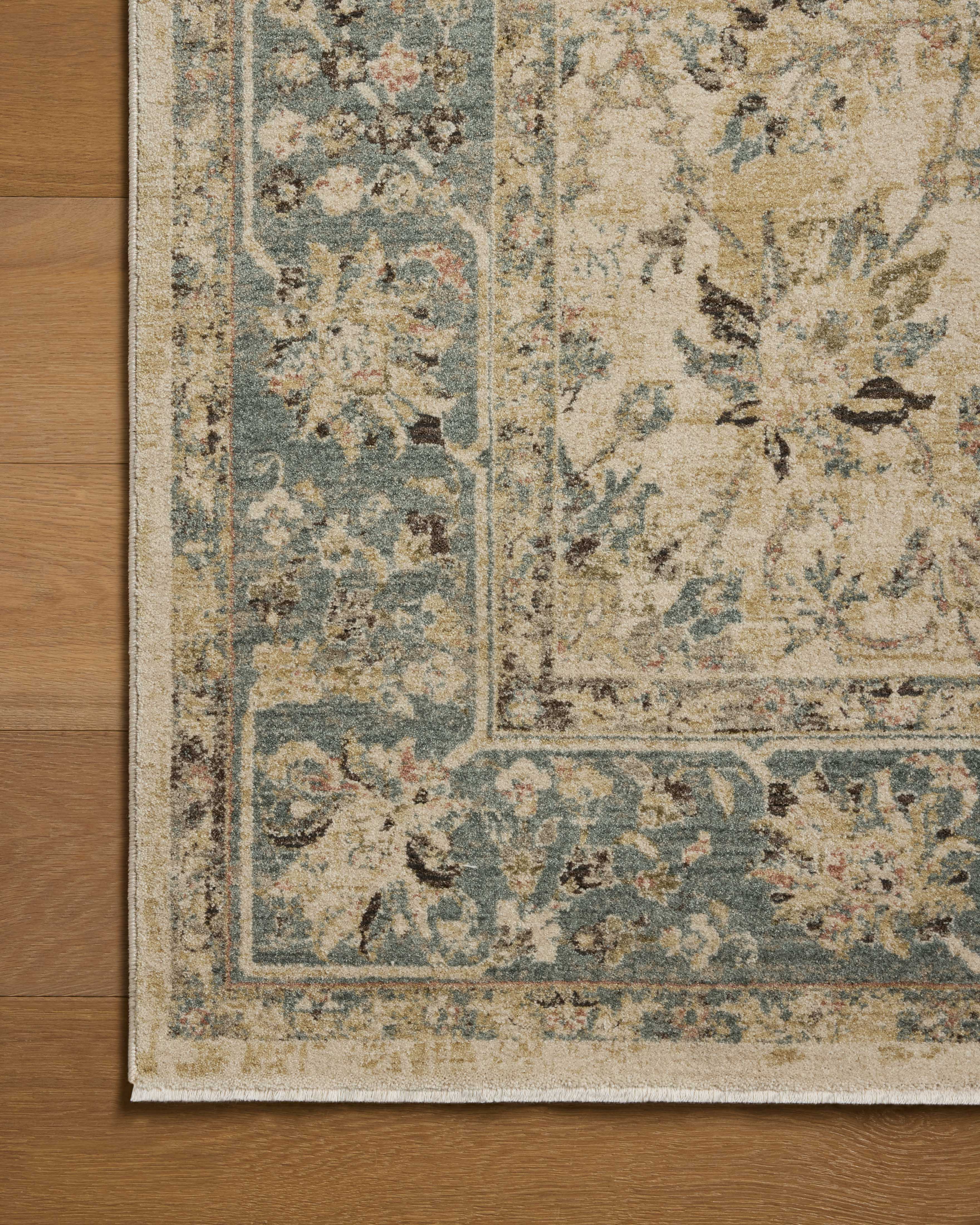 Loloi Briar Ant. Ivory / Blue Rug RUGS - synthetic Loloi