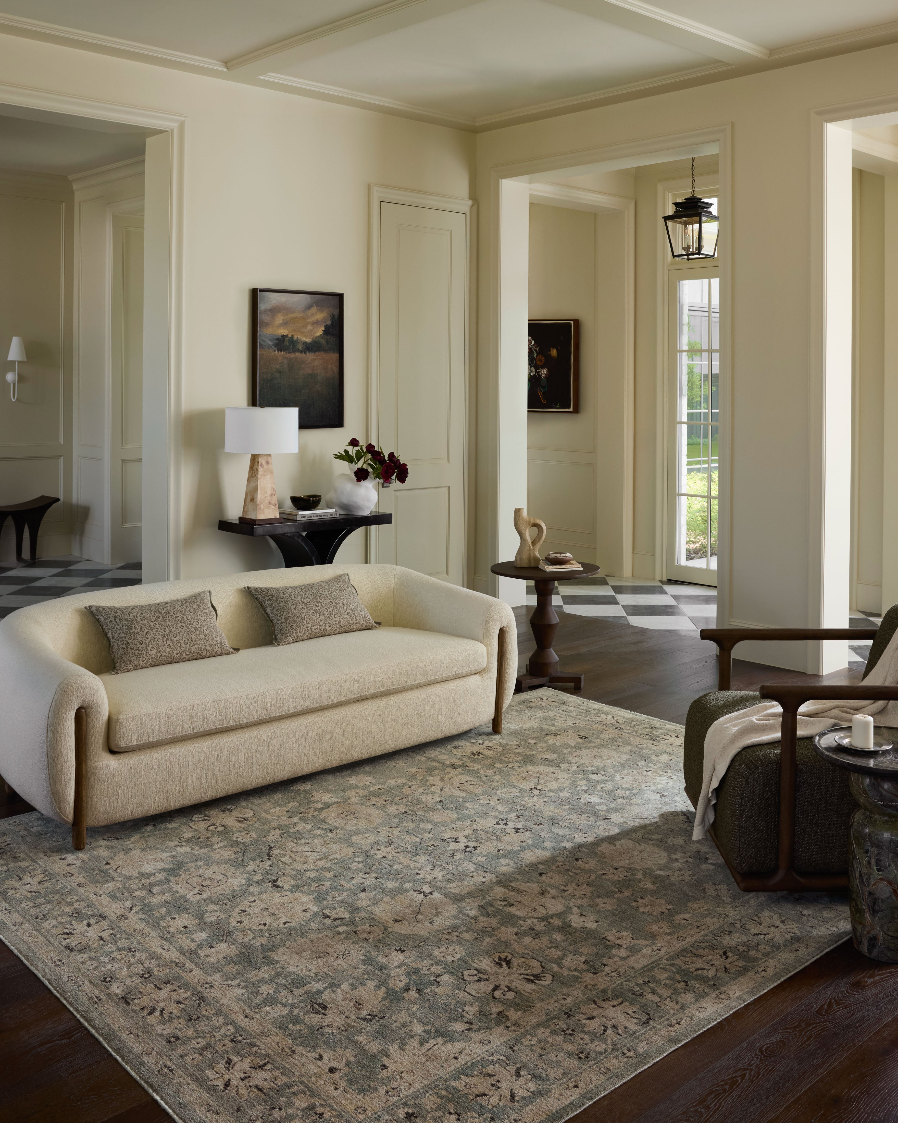 Loloi Briar Fog / Sand Square Rug RUGS - synthetic Loloi