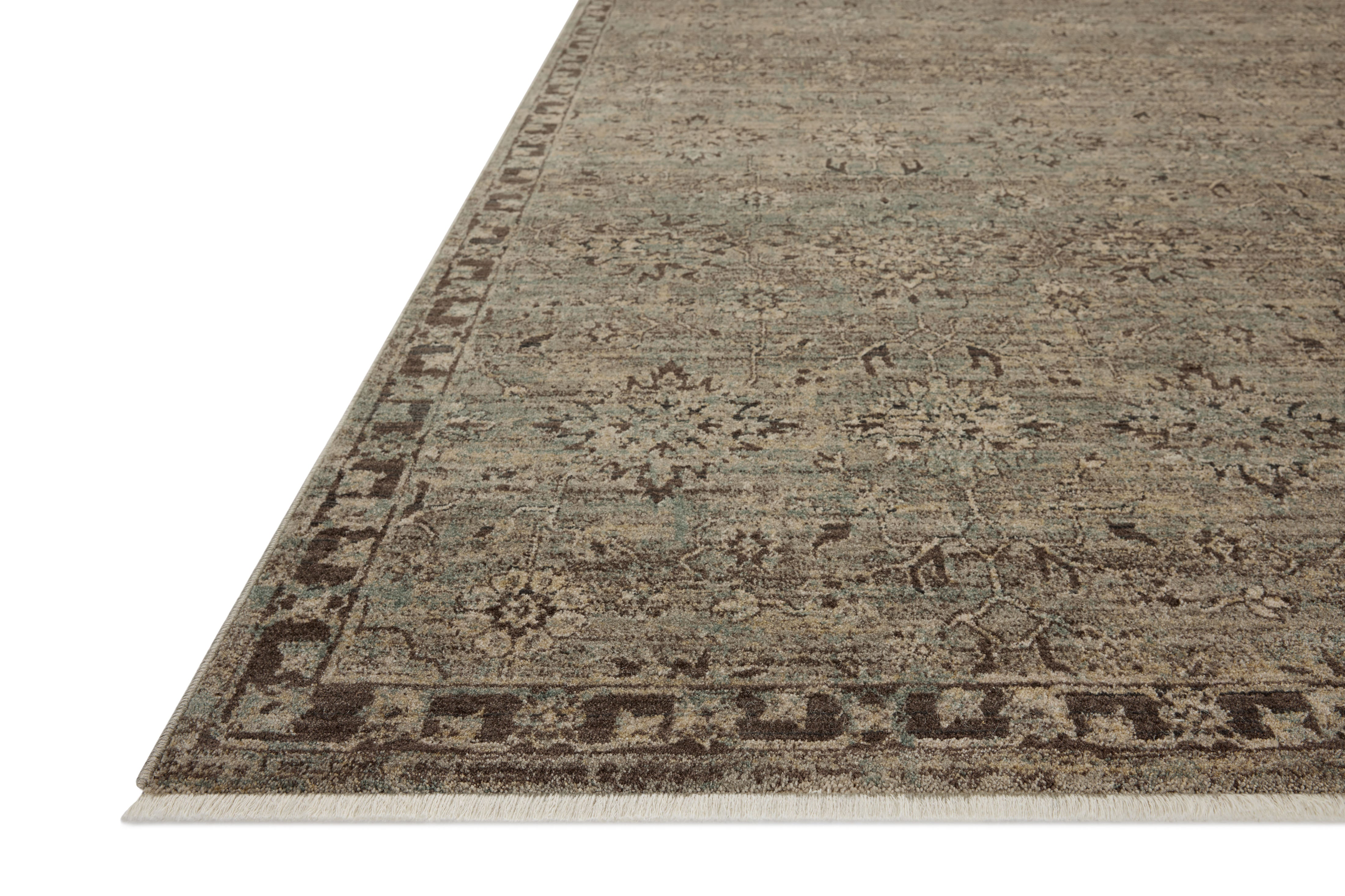 Loloi Briar Mist / Granite Square Rug RUGS - synthetic Loloi