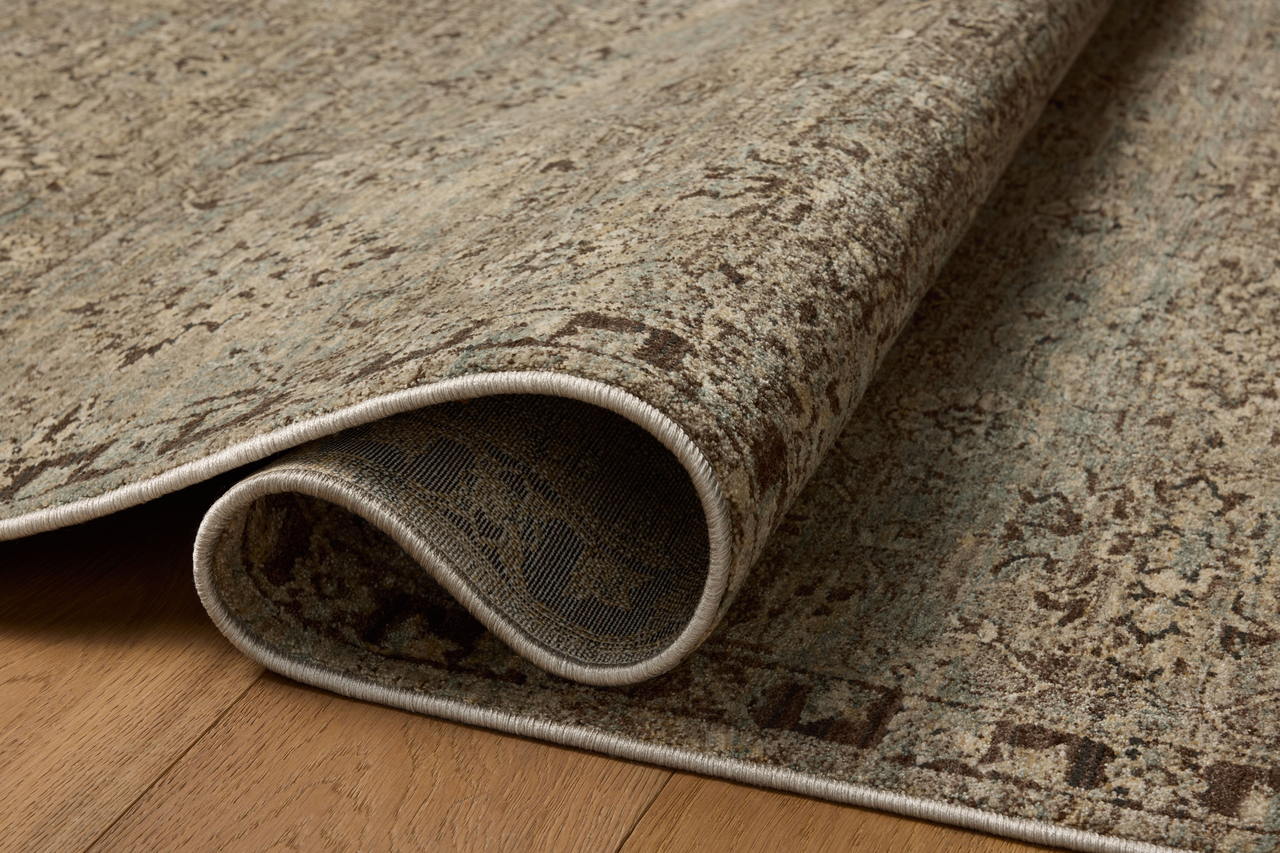 Loloi Briar Mist / Granite Square Rug RUGS - synthetic Loloi