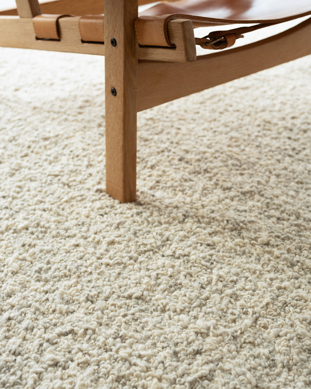 Cream Boucle Rug 0-RUGS-patterned Mark Krebs