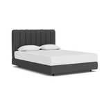 Custom Fabric Stage Queen Bed 13 - FURNITURE - bed EQ3 Boucle Brown