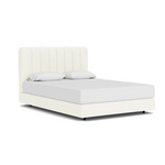 Custom Fabric Stage Queen Bed 13 - FURNITURE - bed EQ3 Boucle Cream