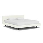 Custom Fabric Bento King Bed - Black Ash Leg 1 - d - FURNITURE - Custom Beds EQ3 Boucle Cream