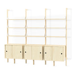 Gus* Branch-3 Storage Unit FURNITURE - cabinets Gus Blonde Upright/White Bracket/Blonde Wood