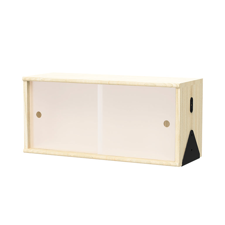 Gus* Branch Small Cabinet with Brackets FURNITURE - cabinets Gus Blonde Ash/Black Bracket