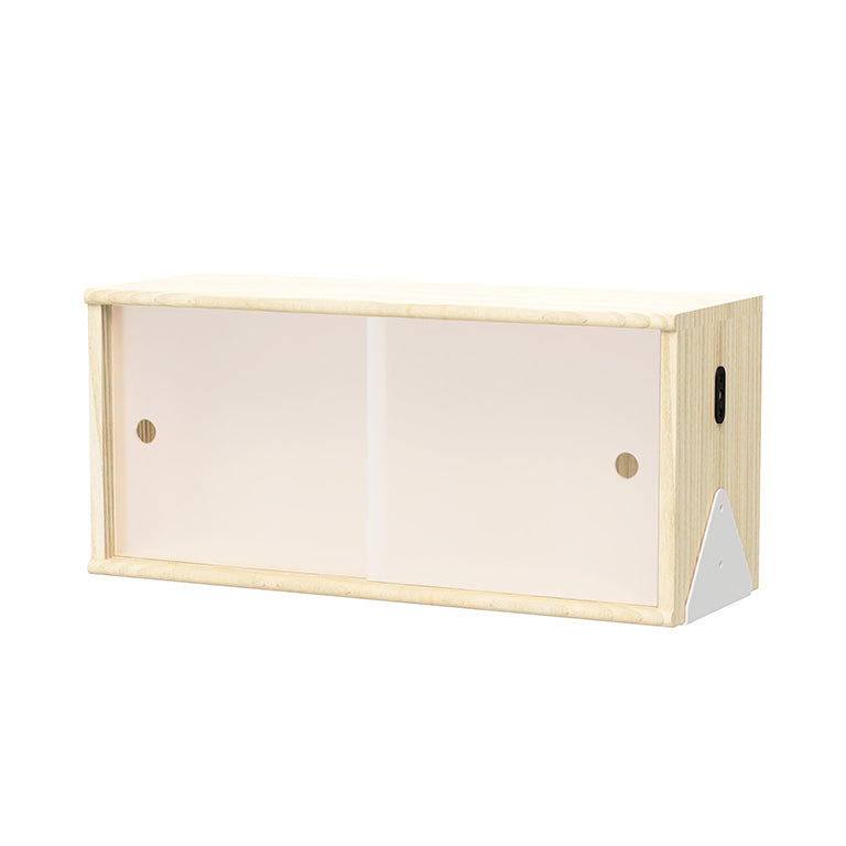 Gus* Branch Small Cabinet with Brackets FURNITURE - cabinets Gus Blonde Ash/White Bracket
