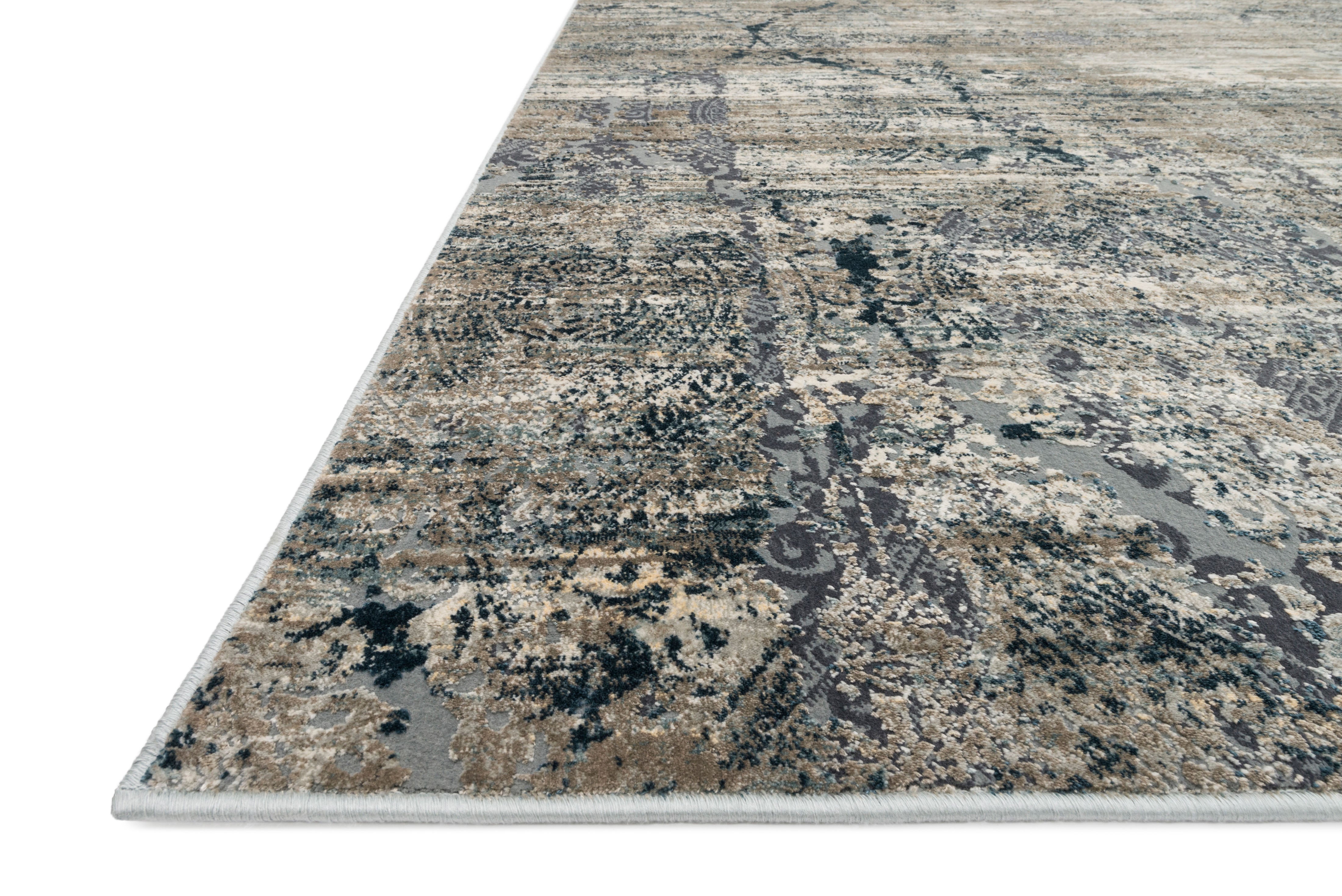 Loloi Cascade Taupe / Blue Rug RUGS - synthetic Loloi