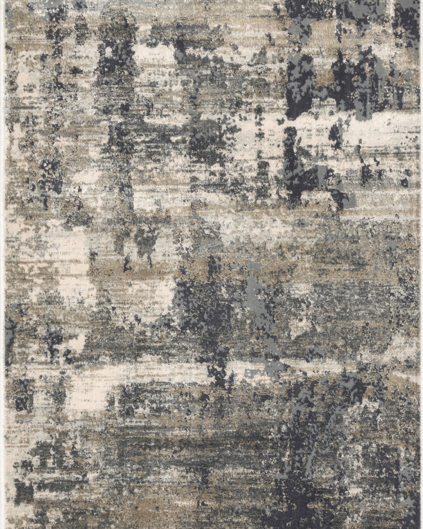 Loloi Cascade Ivory / Charcoal Rug RUGS - synthetic Loloi