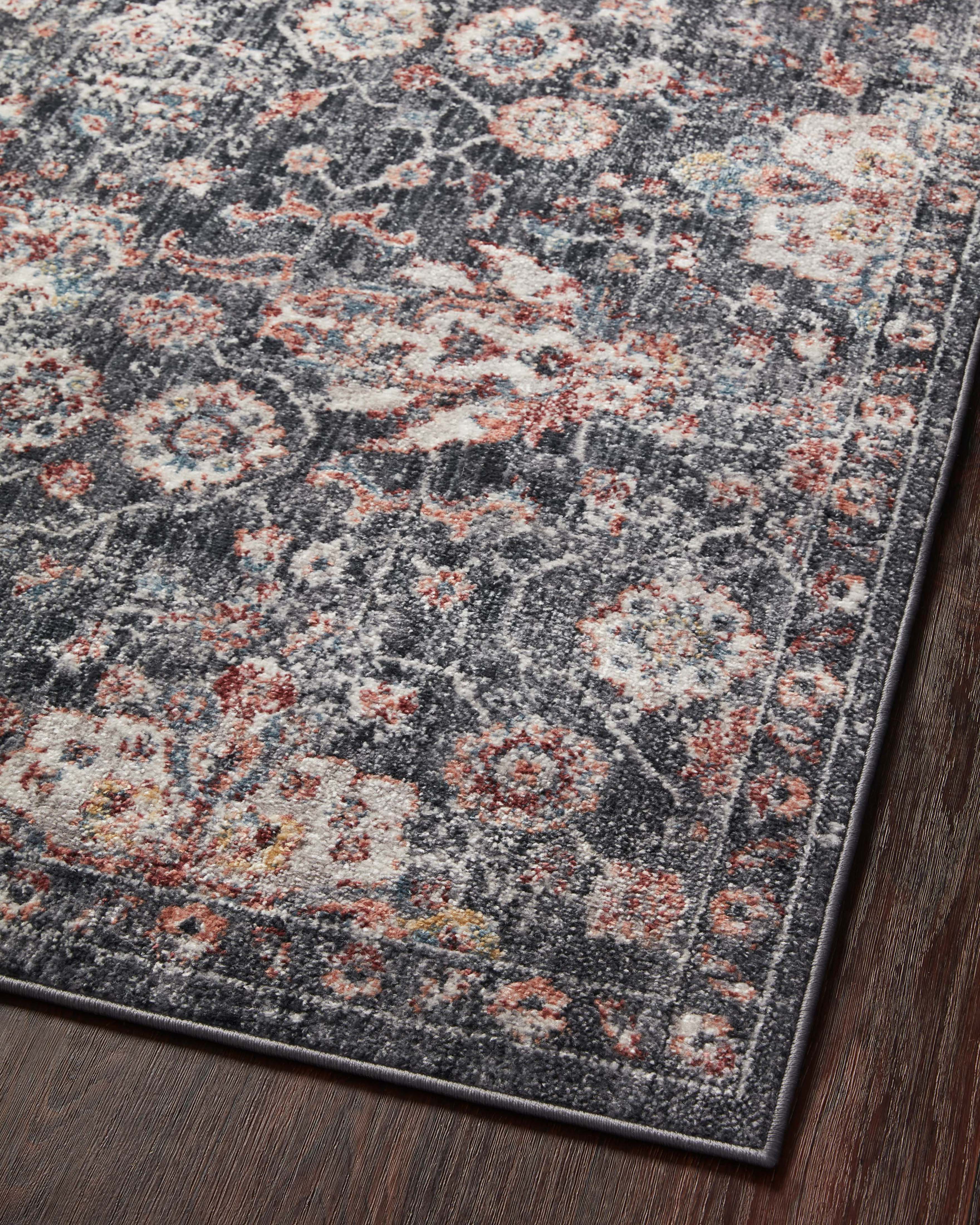 Loloi Cassandra Charcoal / Rust Rug Loloi