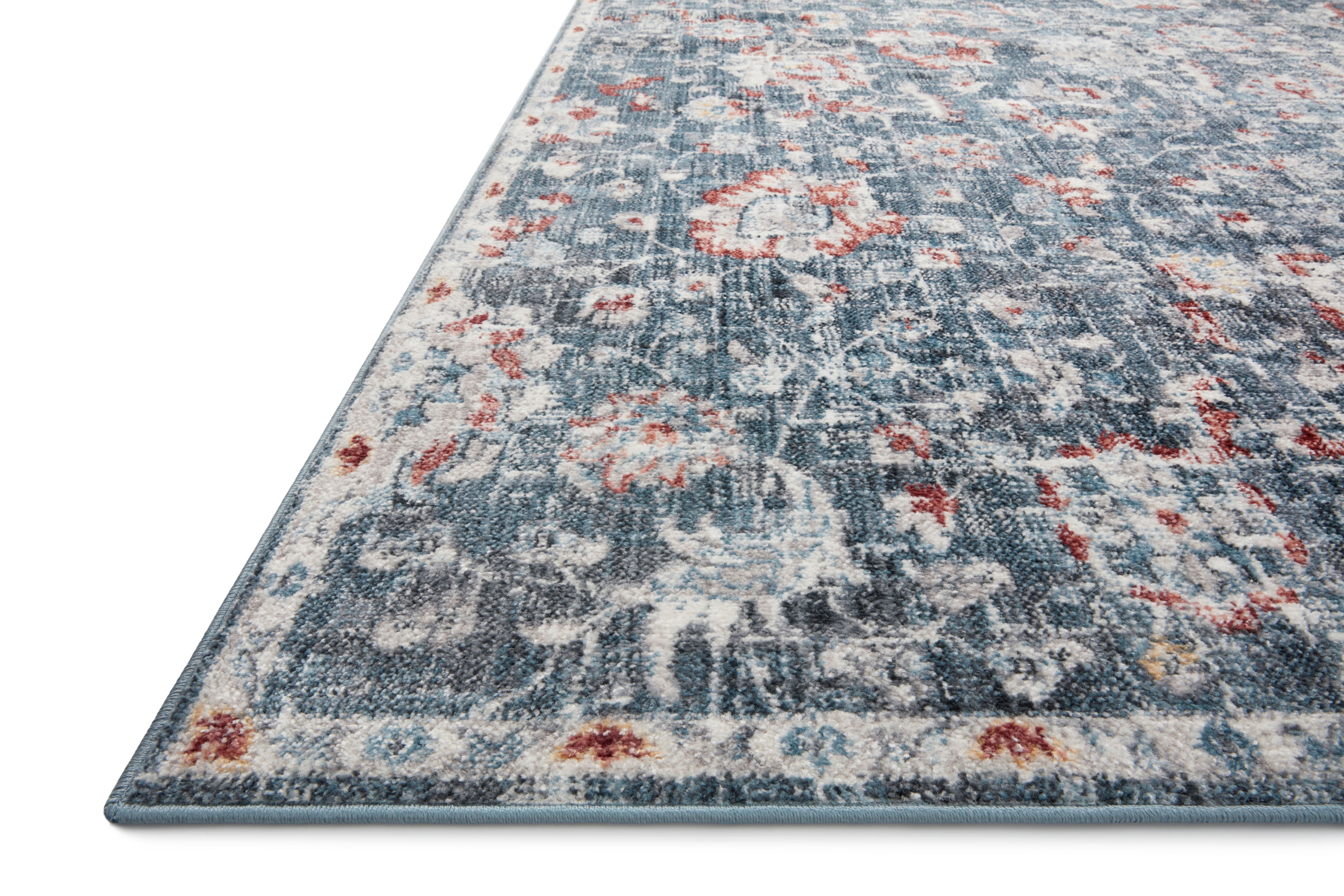 Loloi Cassandra Blue / Rust Rug Loloi