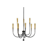 Adley Chandelier LIGHTING - Chandelier Hudson Valley Lighting Large Gradient Brass