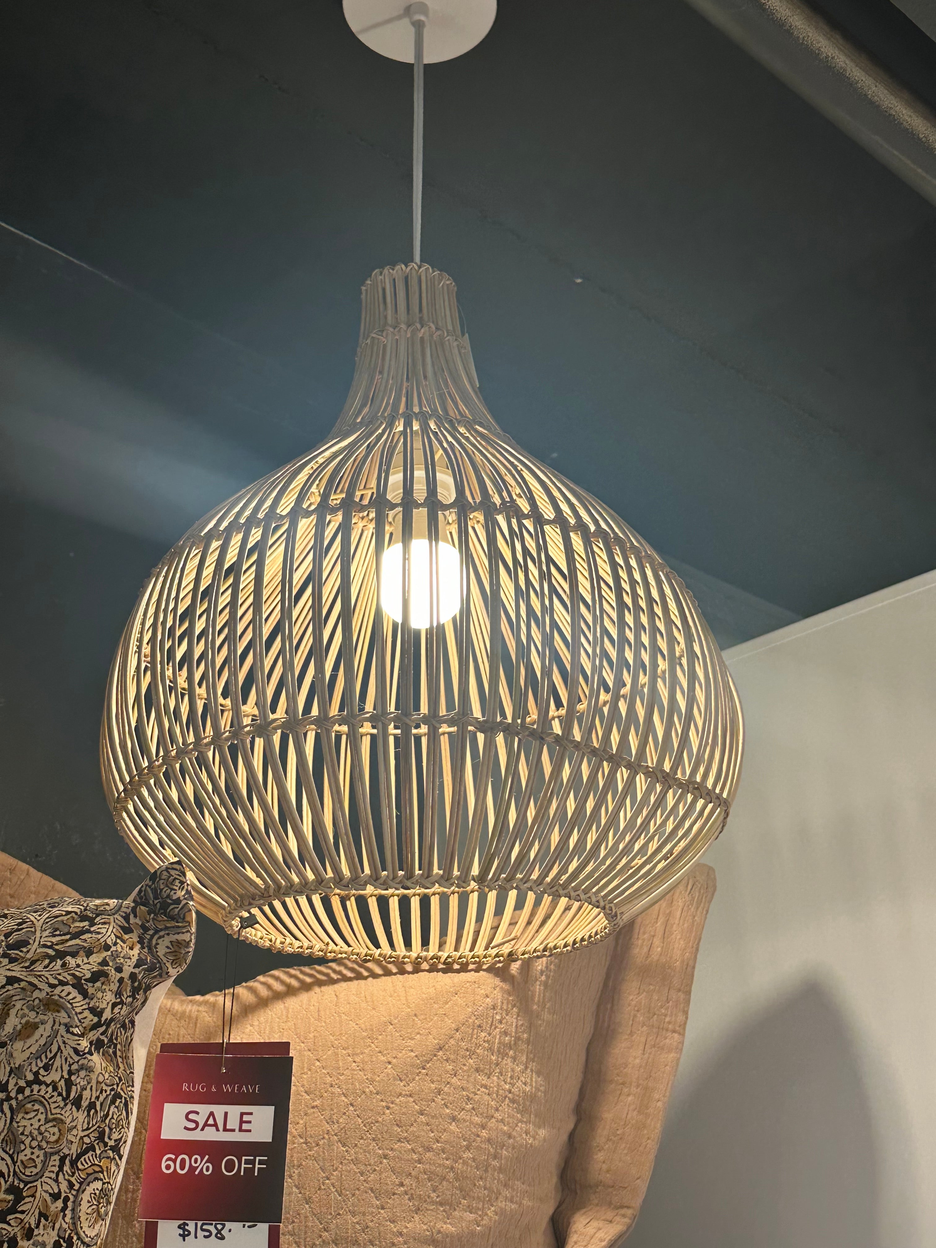 FLOOR MODEL - Lennie Pendant Light / Natural LIGHTING - pendant Style in Form