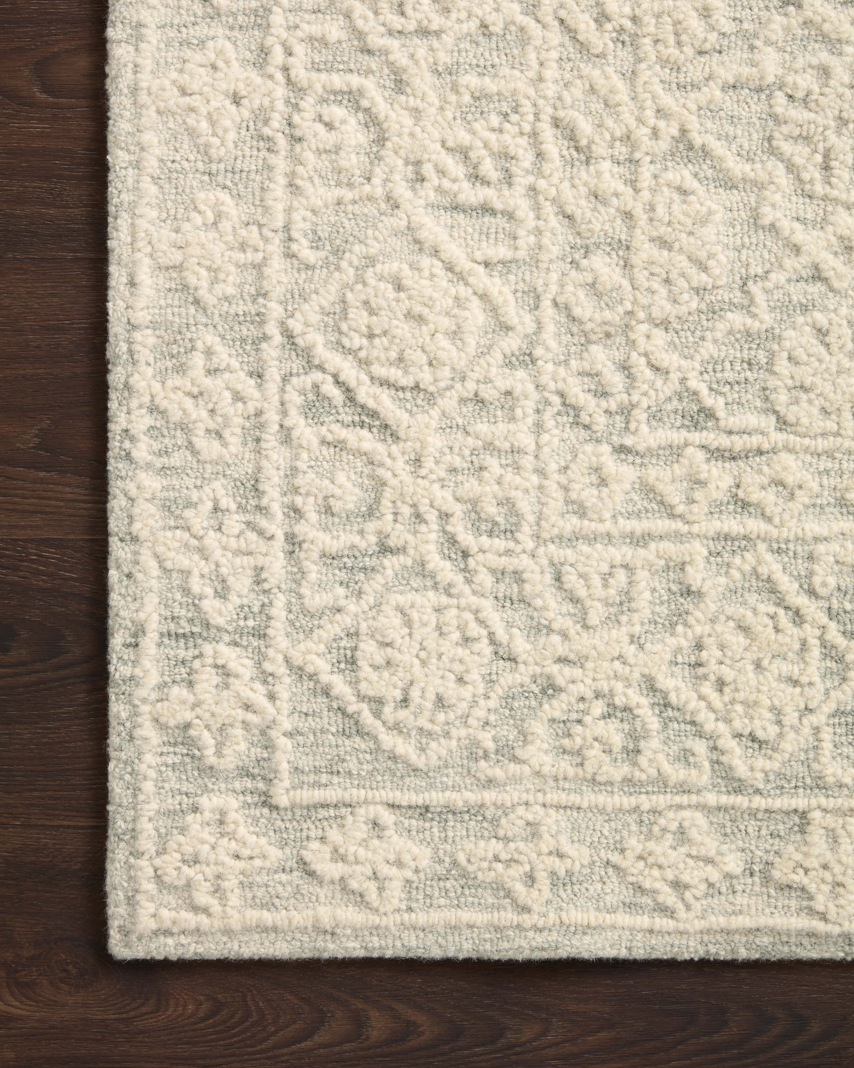 Loloi Cecelia Mist / Ivory Rug RUGS - wool Loloi