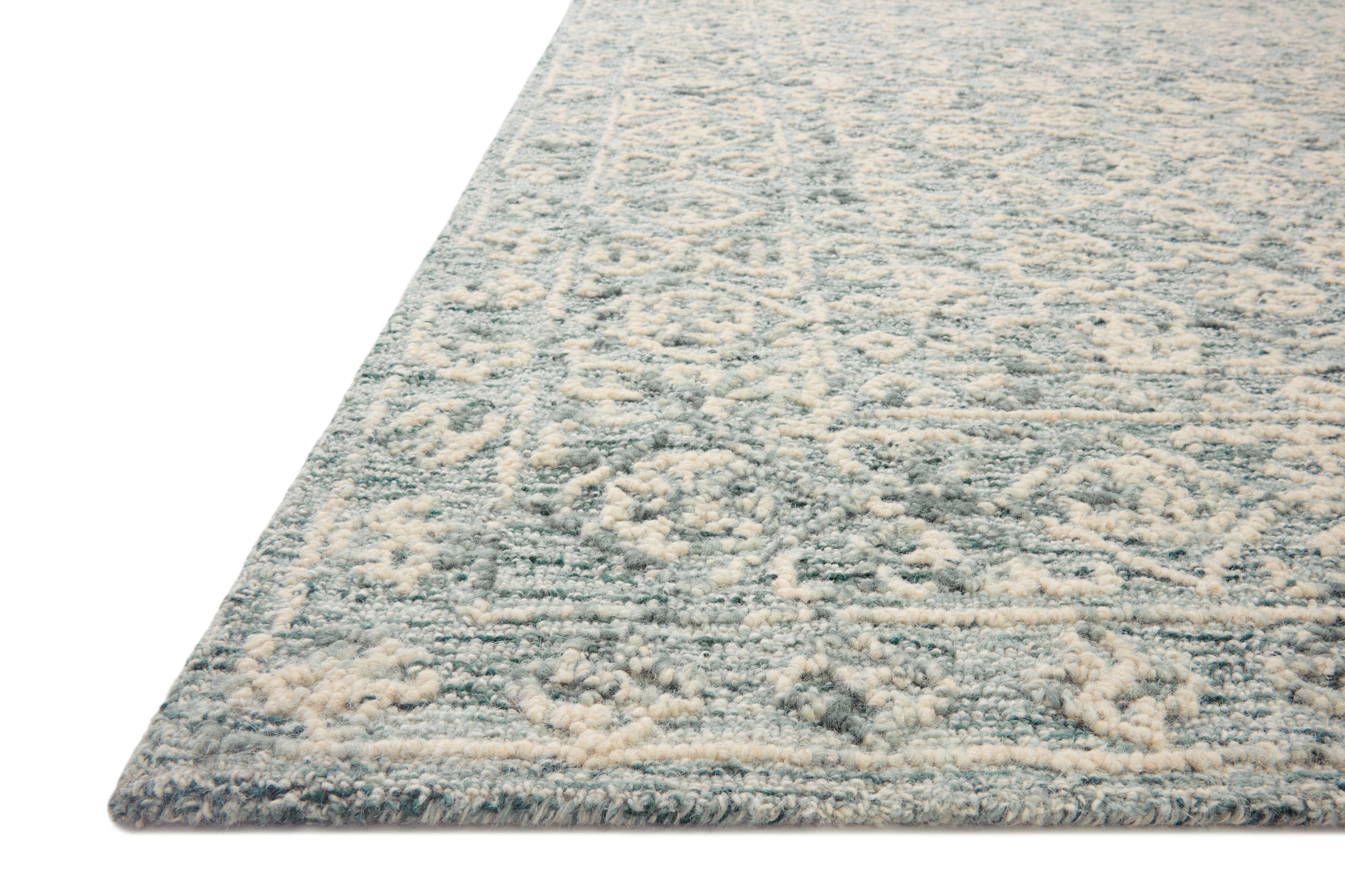 Loloi Cecelia Ocean / Ivory Rug RUGS - wool Loloi