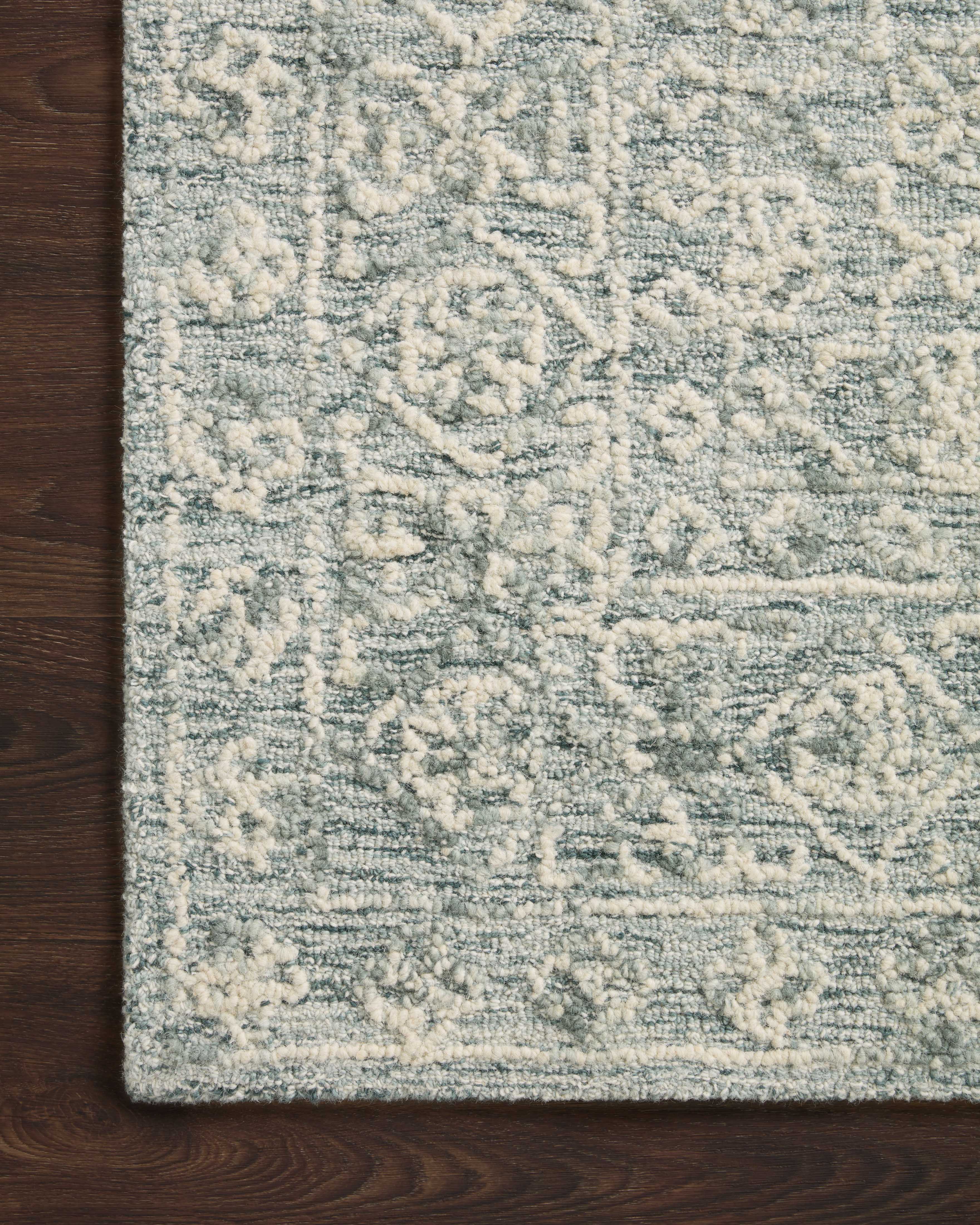 Loloi Cecelia Ocean / Ivory Rug RUGS - wool Loloi