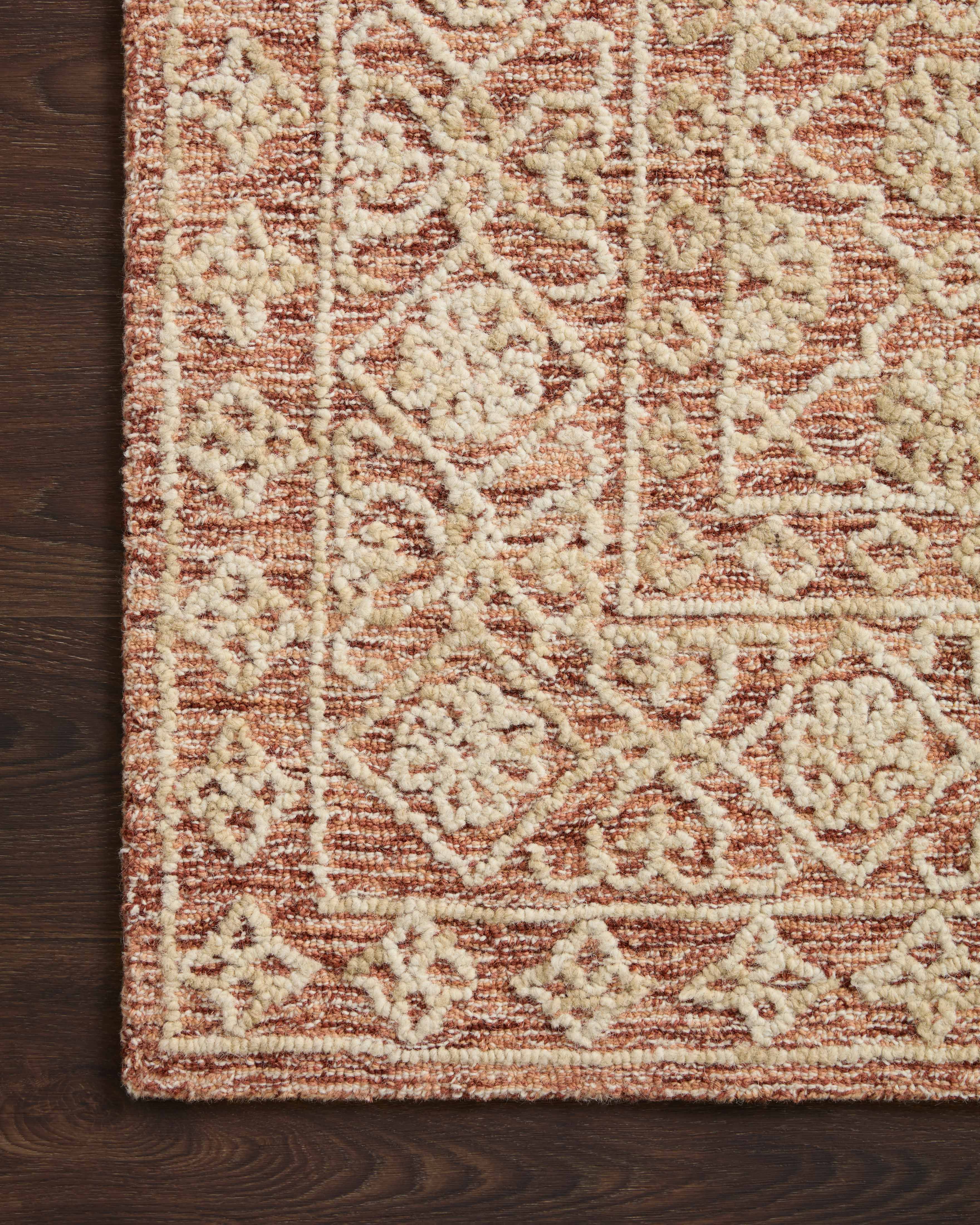 Loloi Cecelia Rust / Natural Rug RUGS - wool Loloi
