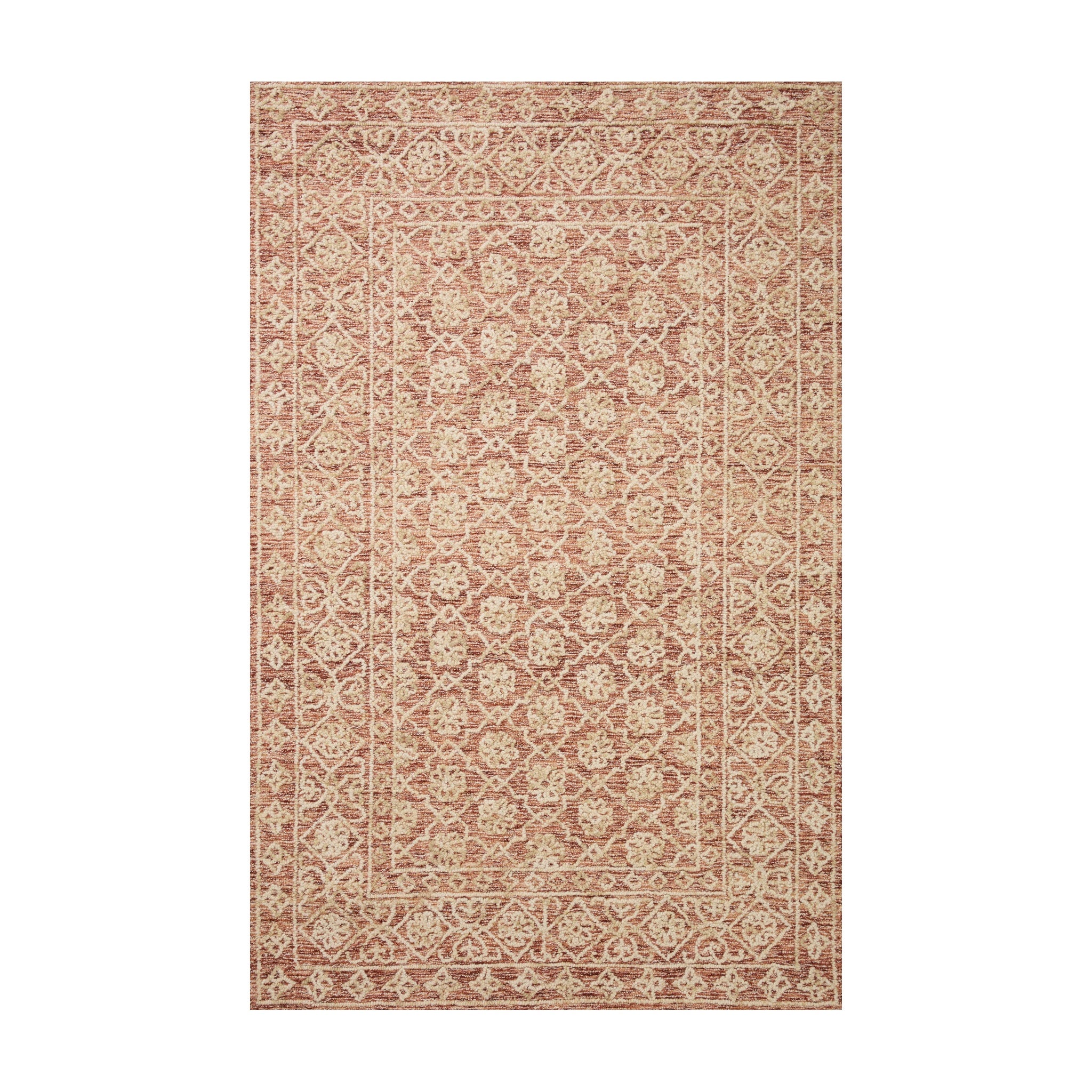 Loloi Cecelia Rust / Natural Rug RUGS - wool Loloi 2'3" x 3'9"