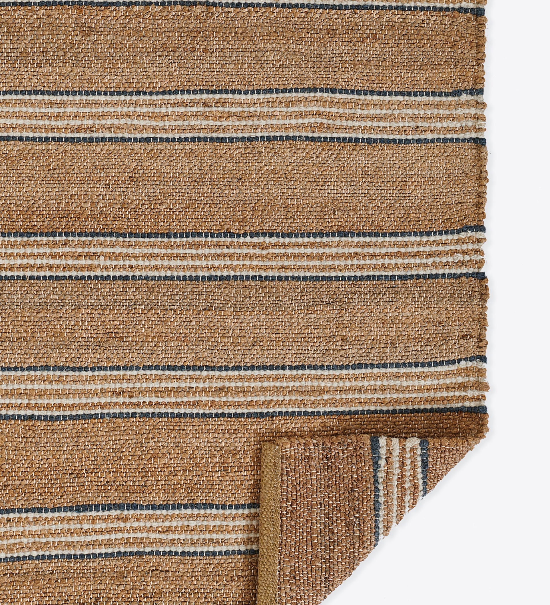 Chestnut Stripe Hand Woven Area Rug RUGS - jute Momeni