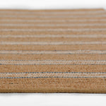 Chestnut Stripe Hand Woven Area Rug RUGS - jute Momeni