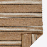 Chestnut Stripe Hand Woven Area Rug RUGS - jute Momeni