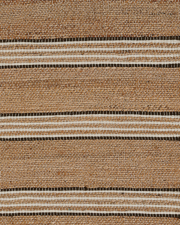 Chestnut Stripe Hand Woven Area Rug RUGS - jute Momeni