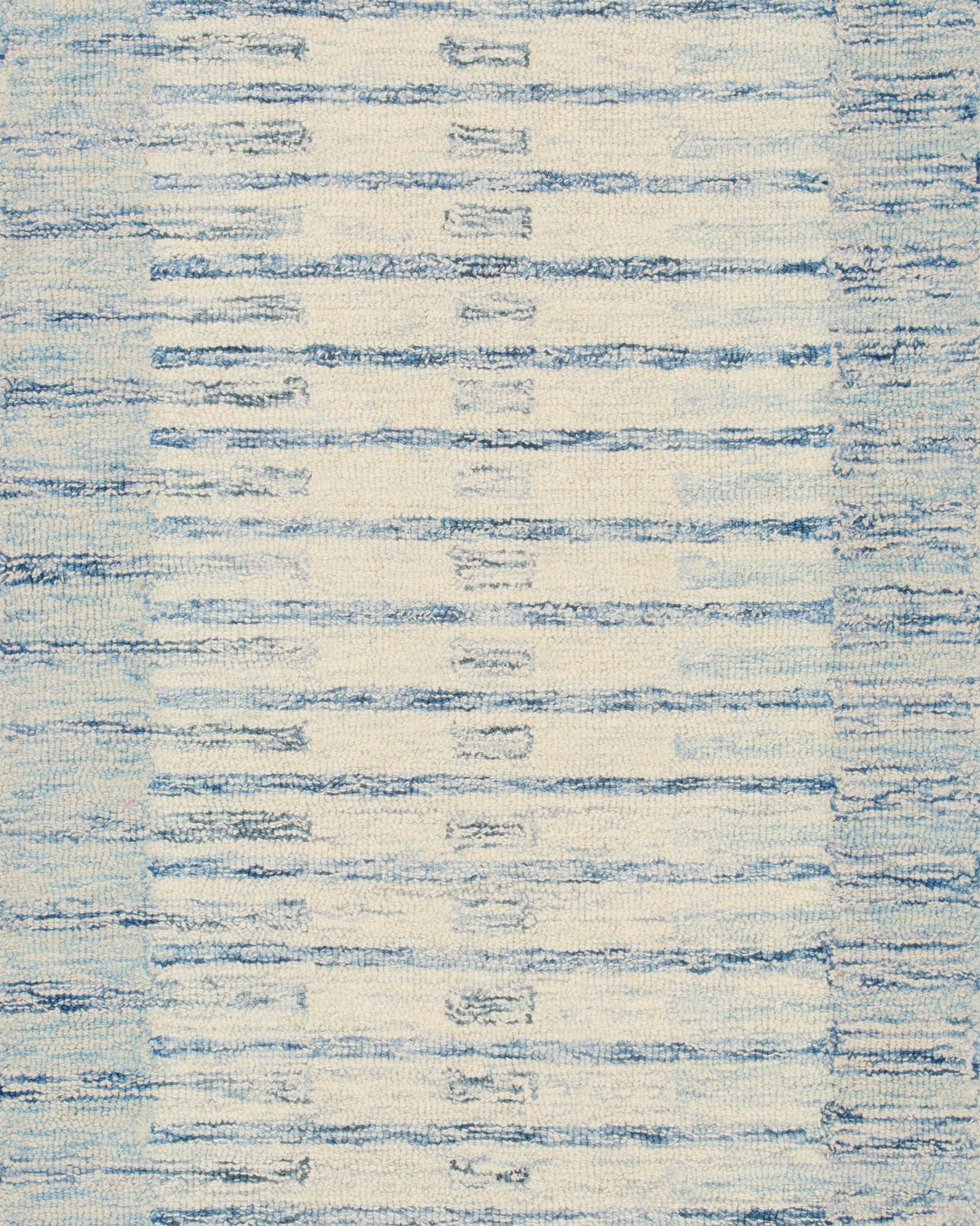 Chris Loves Julia x Loloi Chris Ivory / Denim Rug 1-RUGS Loloi