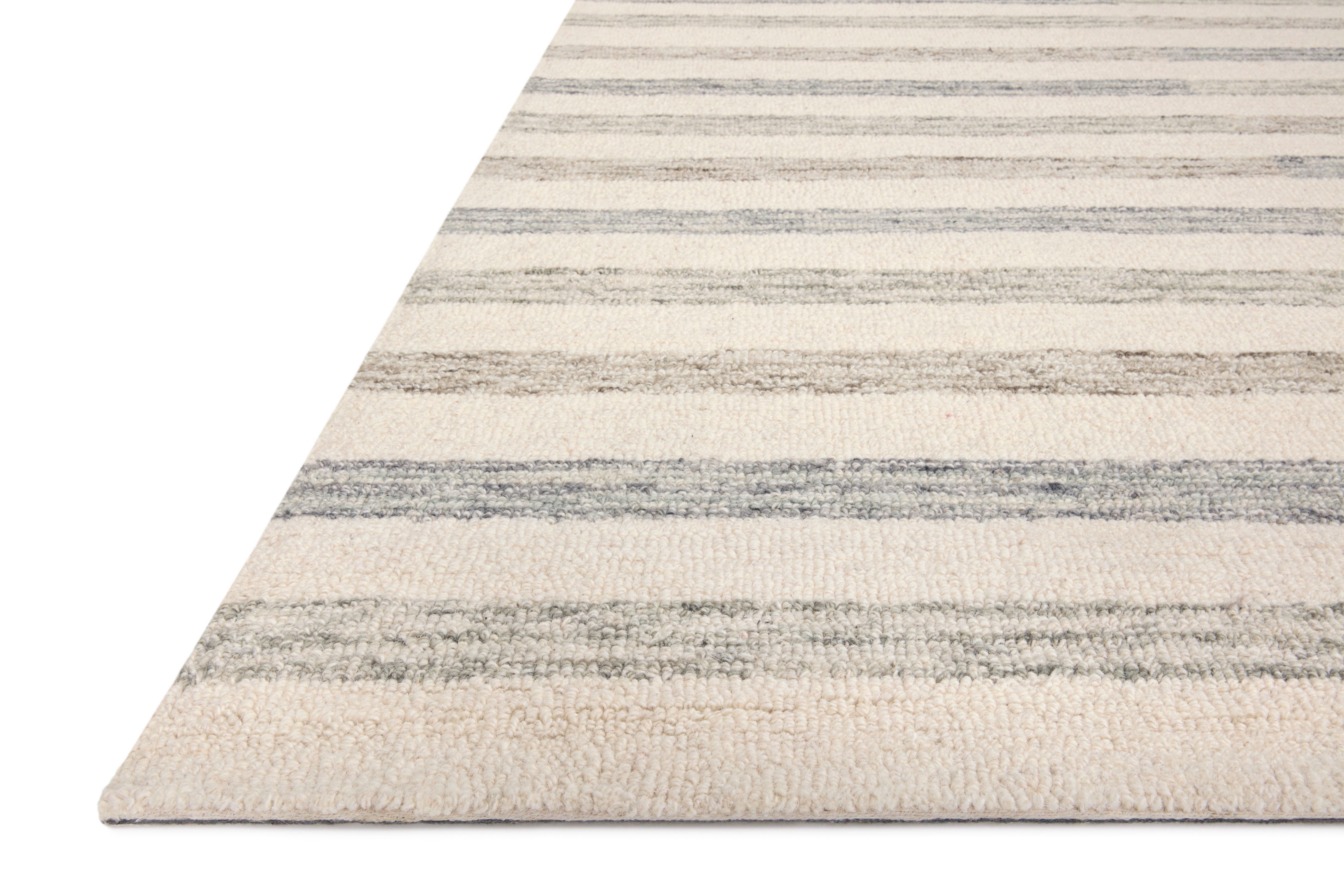 Chris Loves Julia x Loloi Chris Ivory / Slate Rug 1-RUGS Loloi