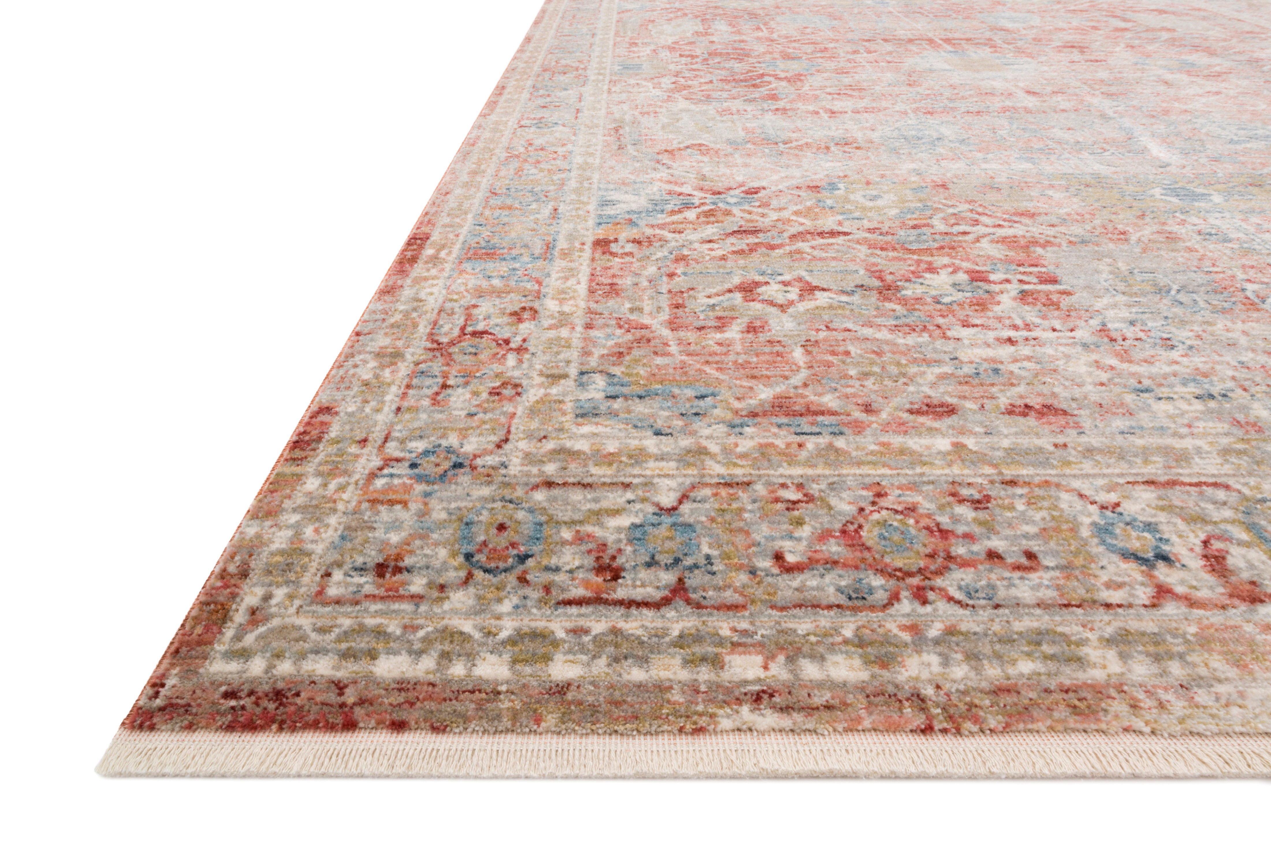 Loloi Claire Red / Ivory Rug RUGS - synthetic Loloi