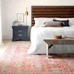 Loloi Claire Red / Ivory Rug RUGS - synthetic Loloi