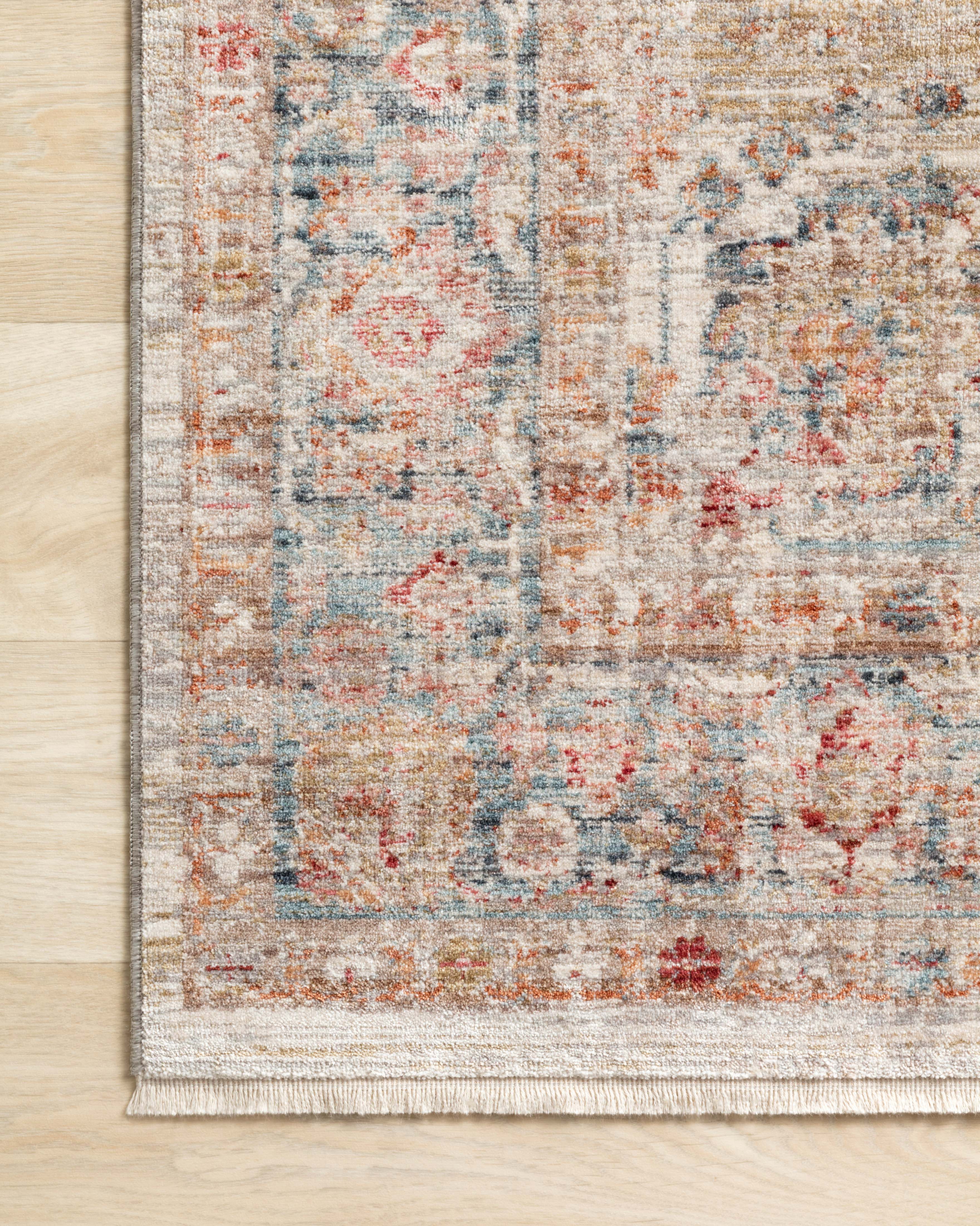 Loloi Claire Ivory / Ocean Rug RUGS - synthetic Loloi
