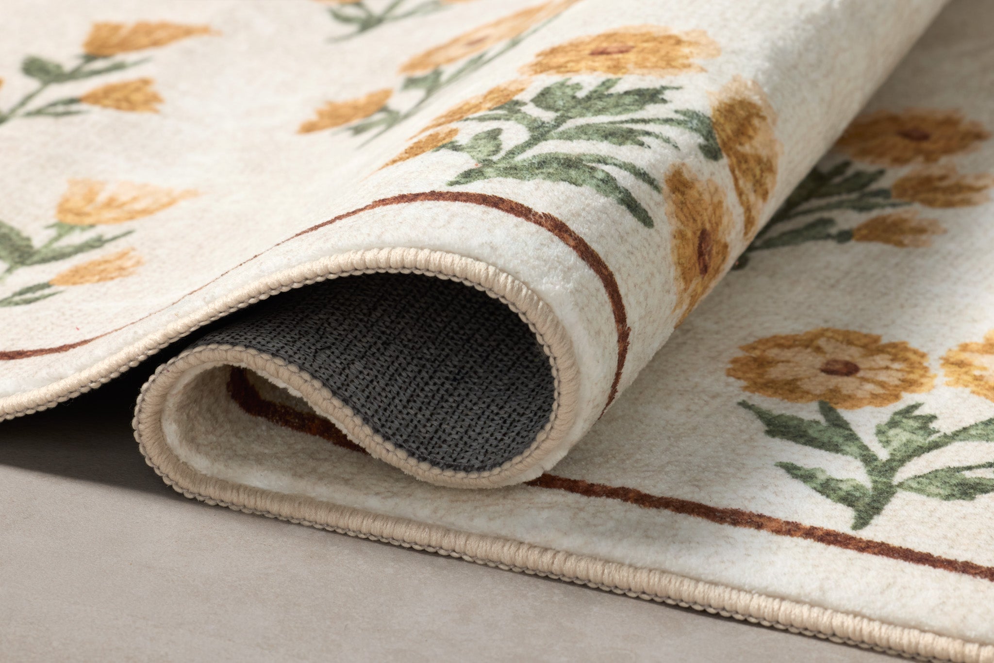 Chris Loves Julia x Loloi Clove Ivory / Wheat Bath Mat - Rug & Weave