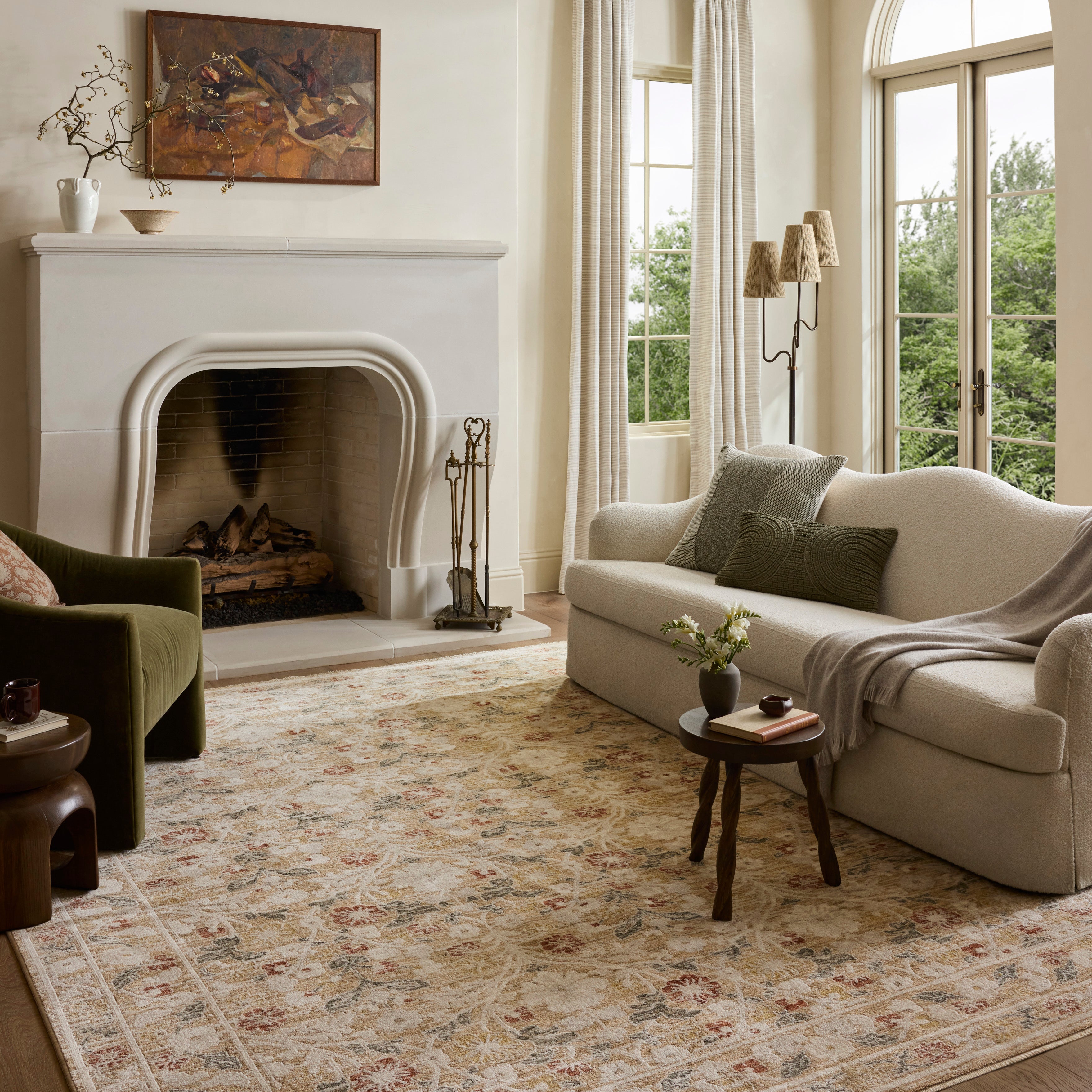 Loloi Clarisse Sand / Multi Rug RUGS - synthetic Loloi