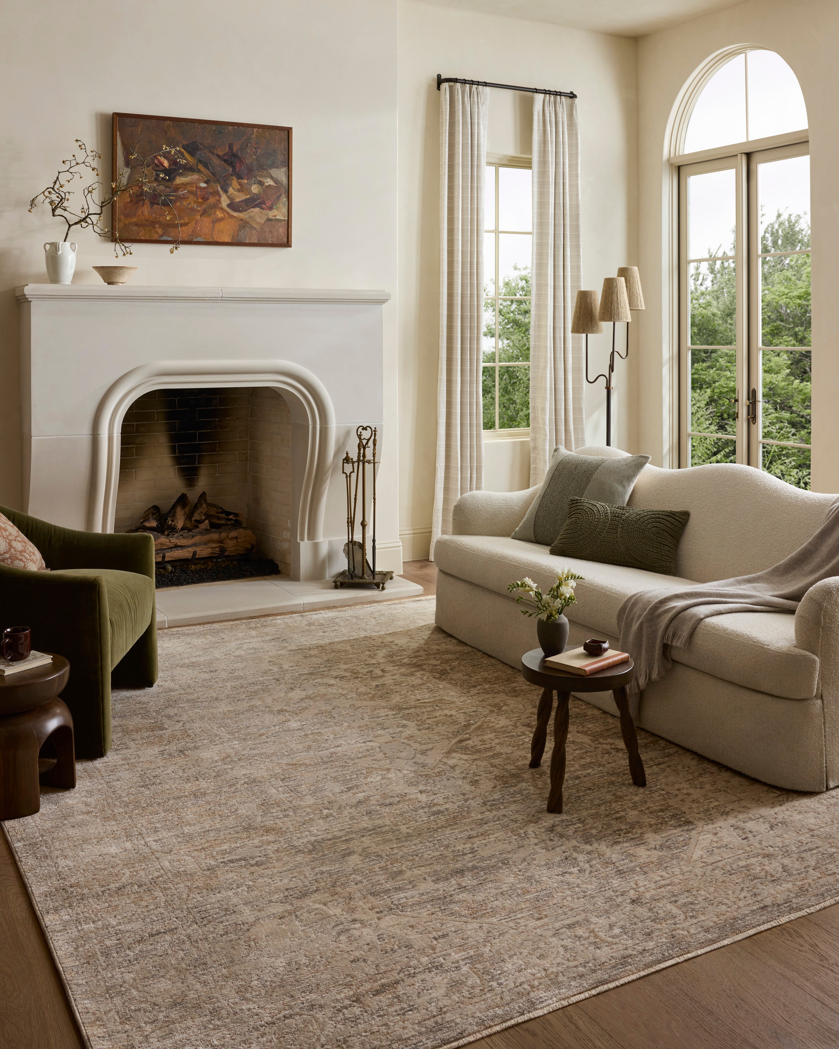 Loloi Clarisse Smoke / Natural Rug RUGS - synthetic Loloi