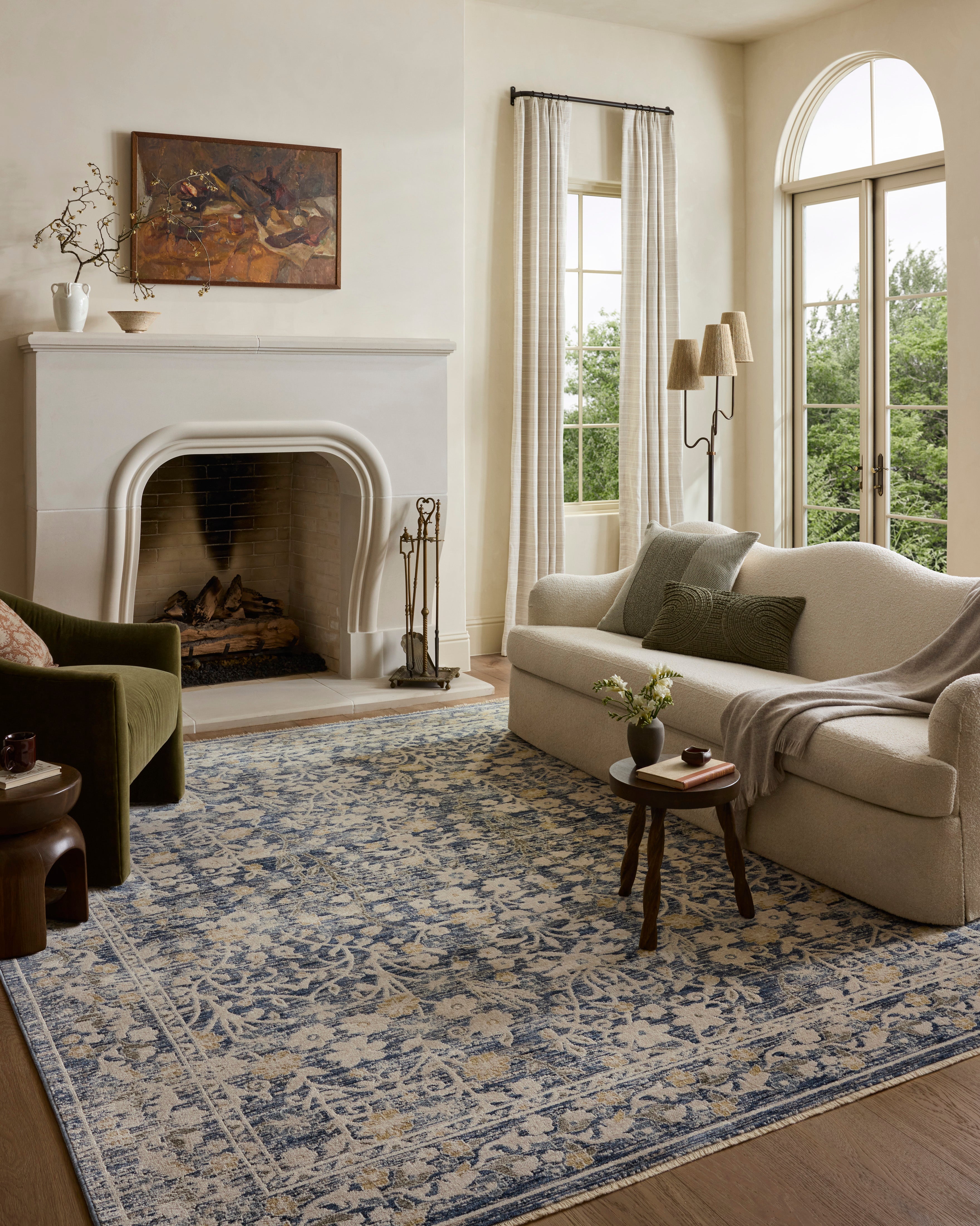 Loloi Clarisse Blue / Beige Rug RUGS - synthetic Loloi