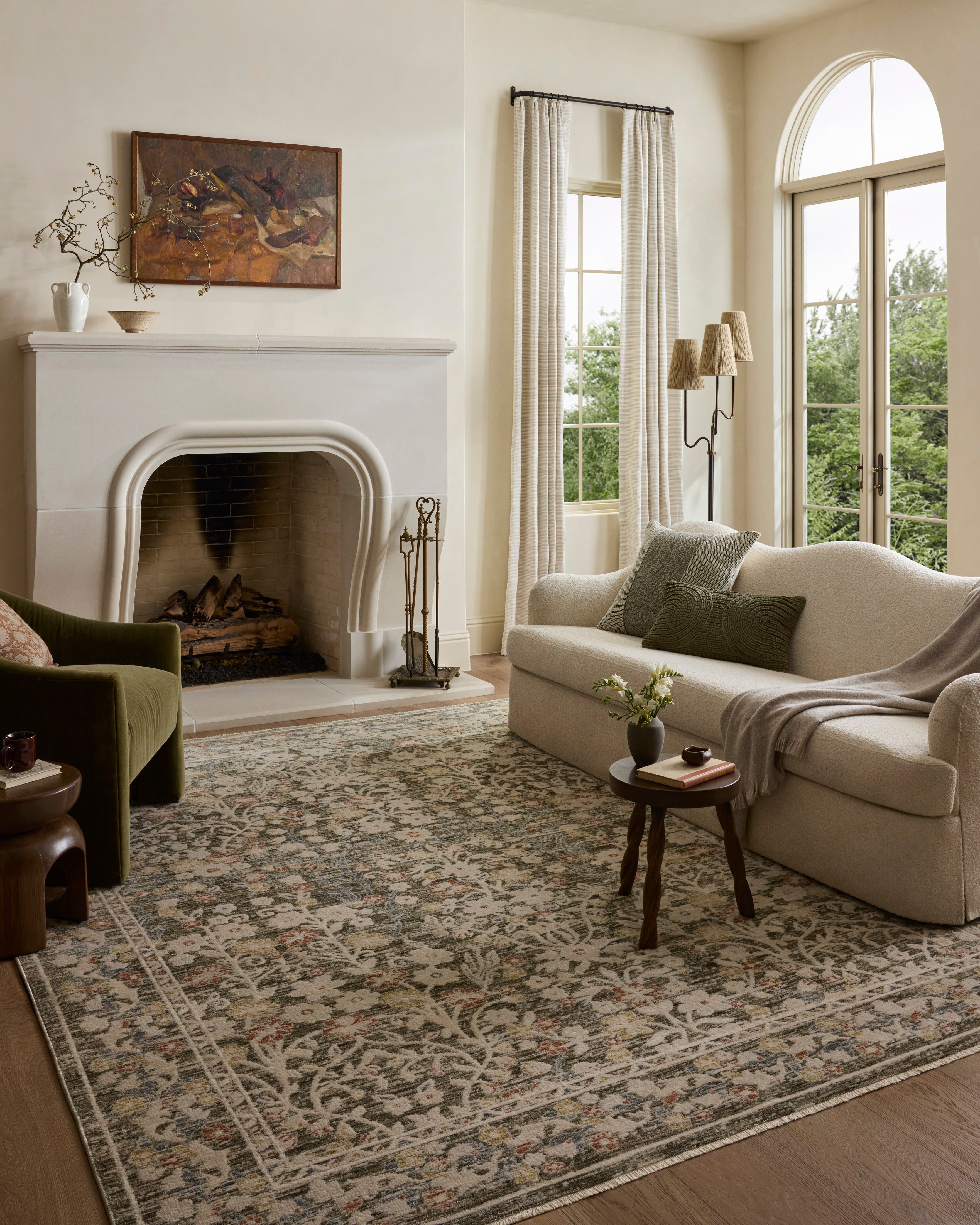 Loloi Clarisse Olive / Multi Rug RUGS - synthetic Loloi