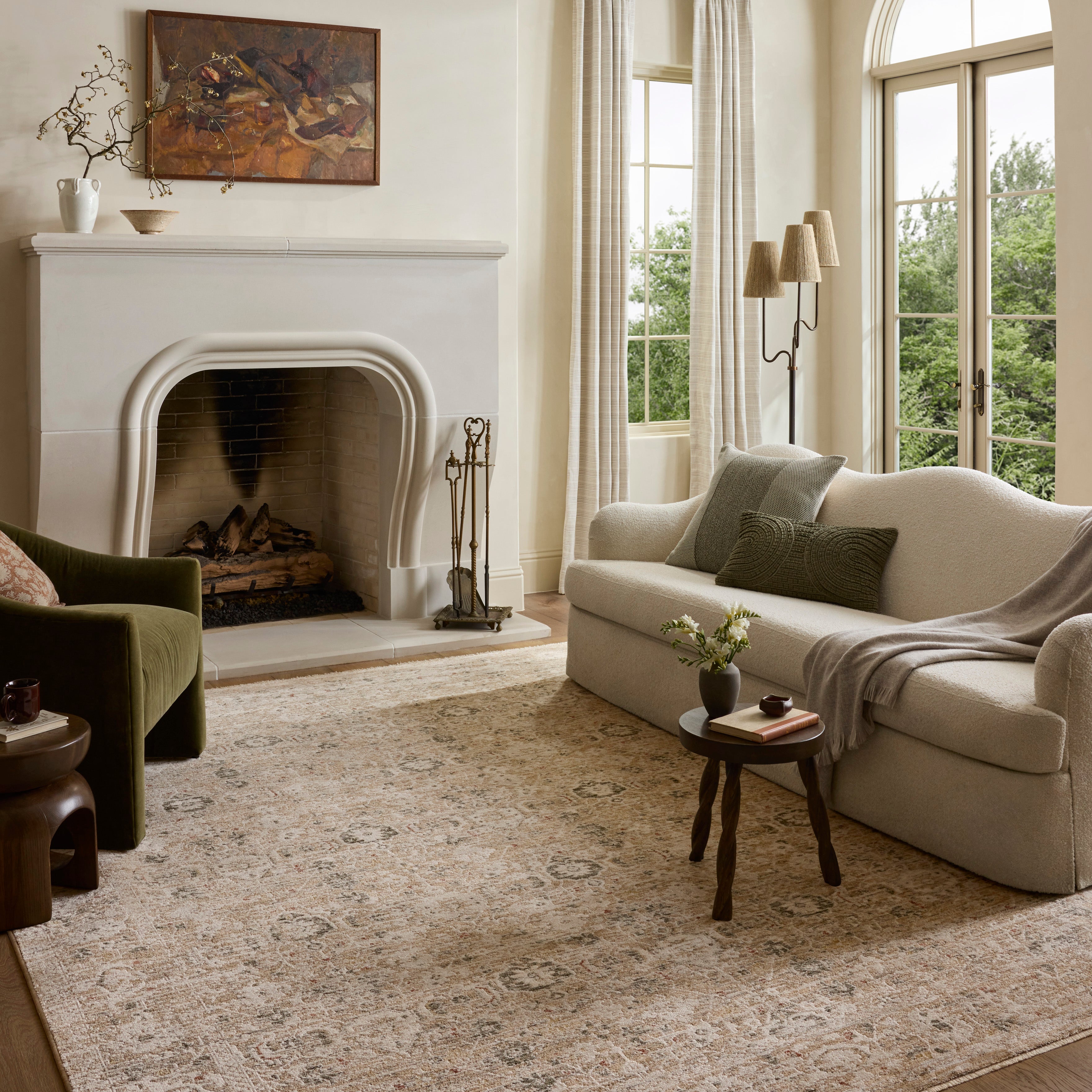Loloi Clarisse Natural / Granite Rug RUGS - synthetic Loloi