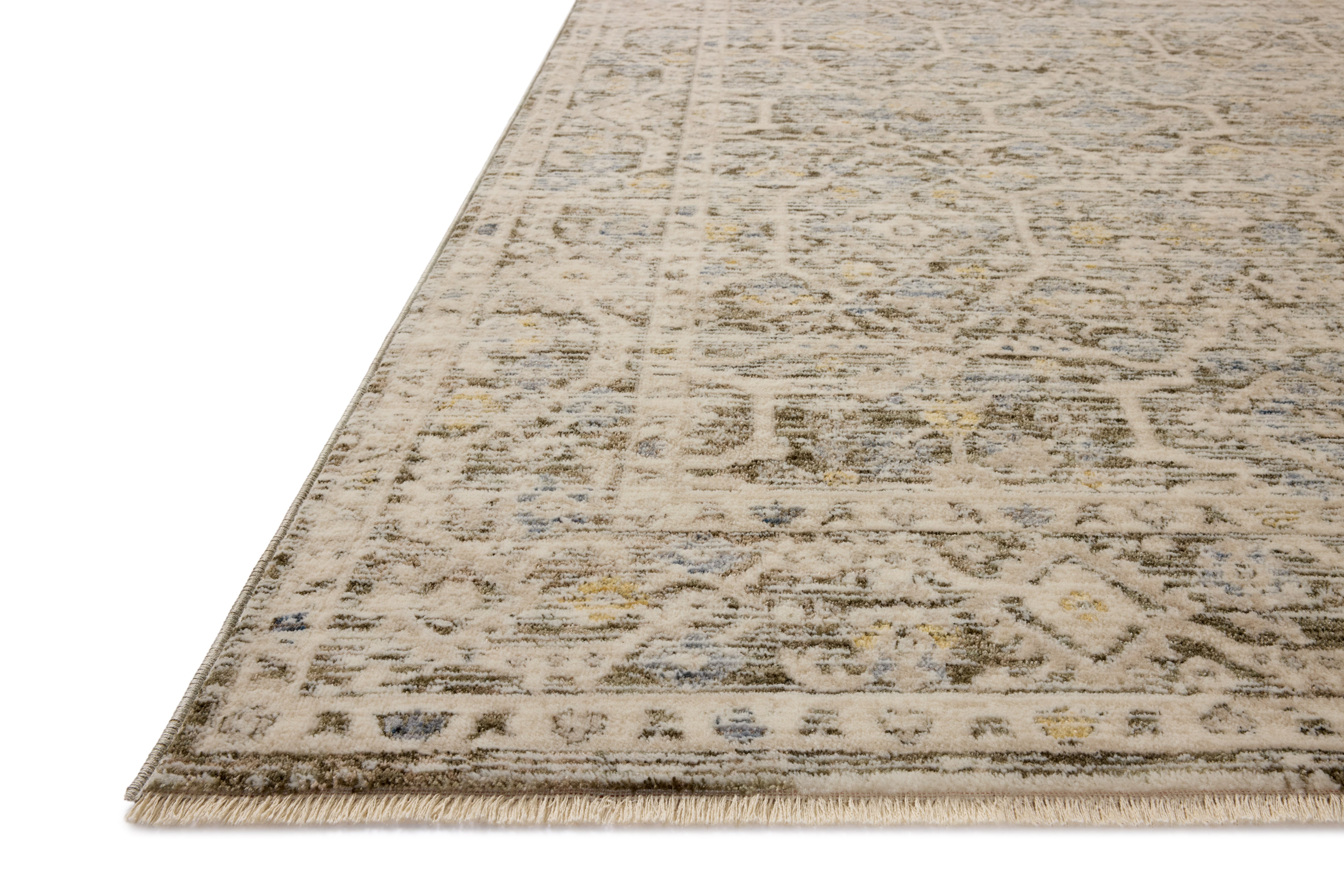 Loloi Clarisse Olive / Ivory Rug RUGS - synthetic Loloi
