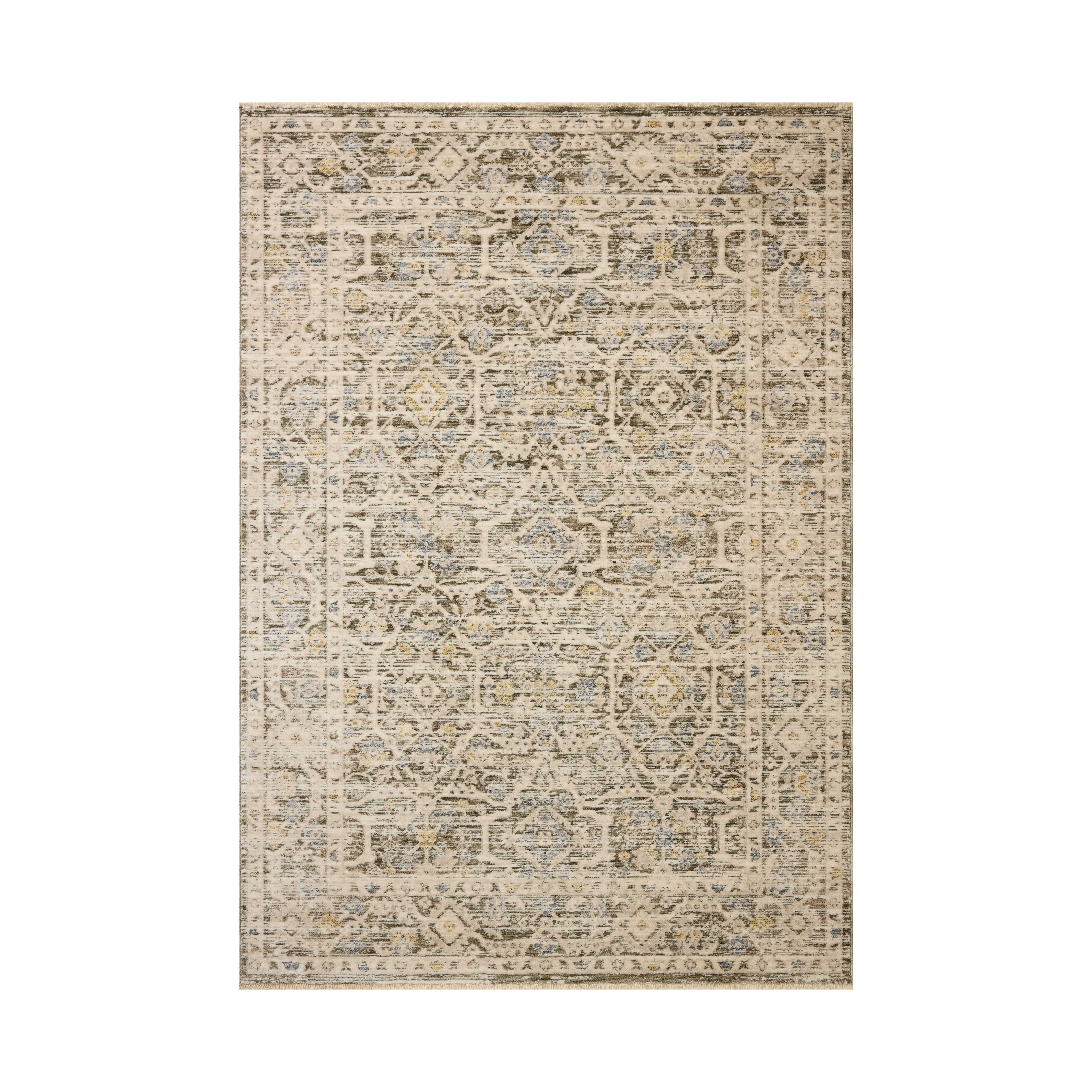 Loloi Clarisse Olive / Ivory Rug RUGS - synthetic Loloi 18" x 18" sample