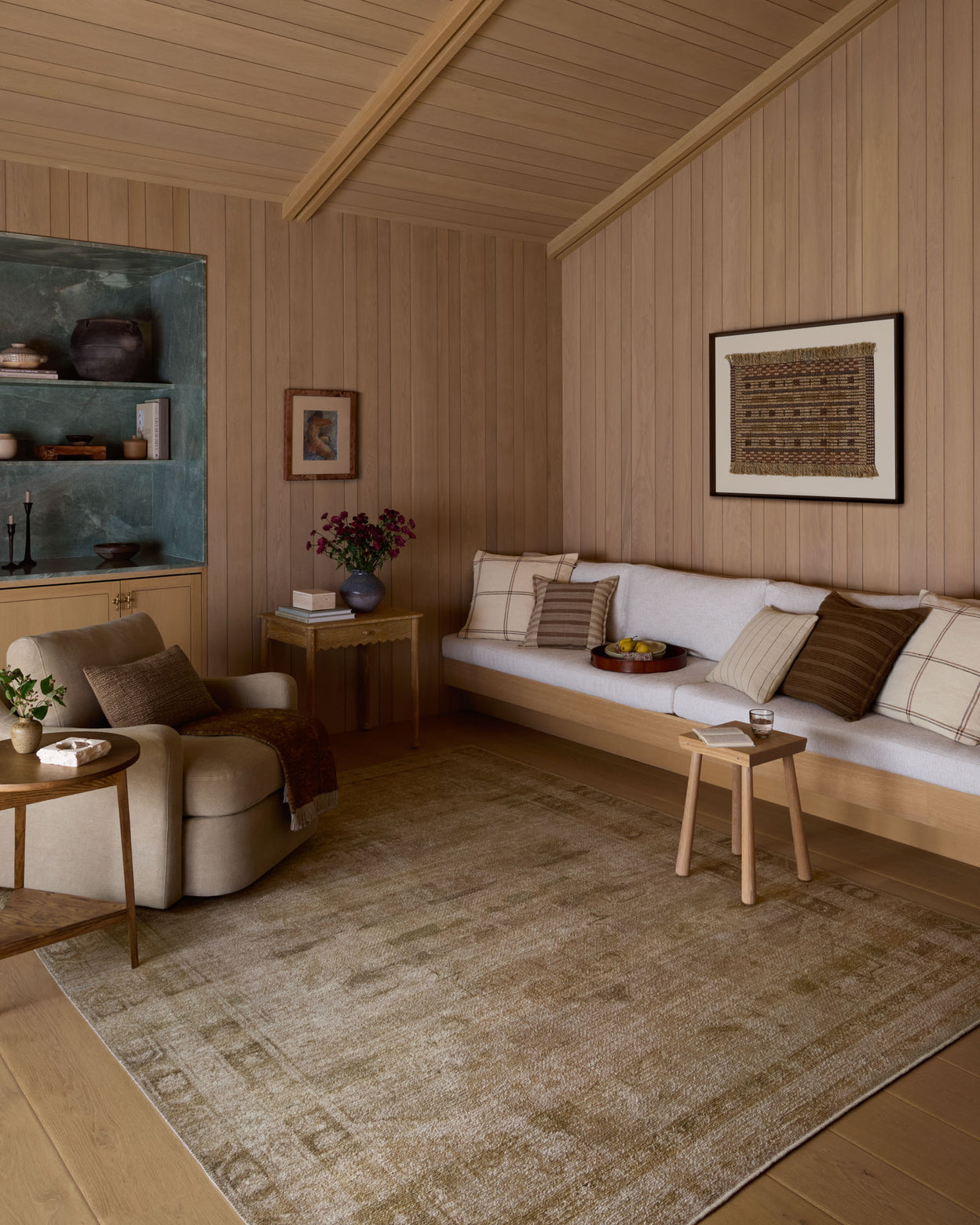 Amber Lewis x Loloi Cambria Natural / Jade Rug RUGS - jute Loloi