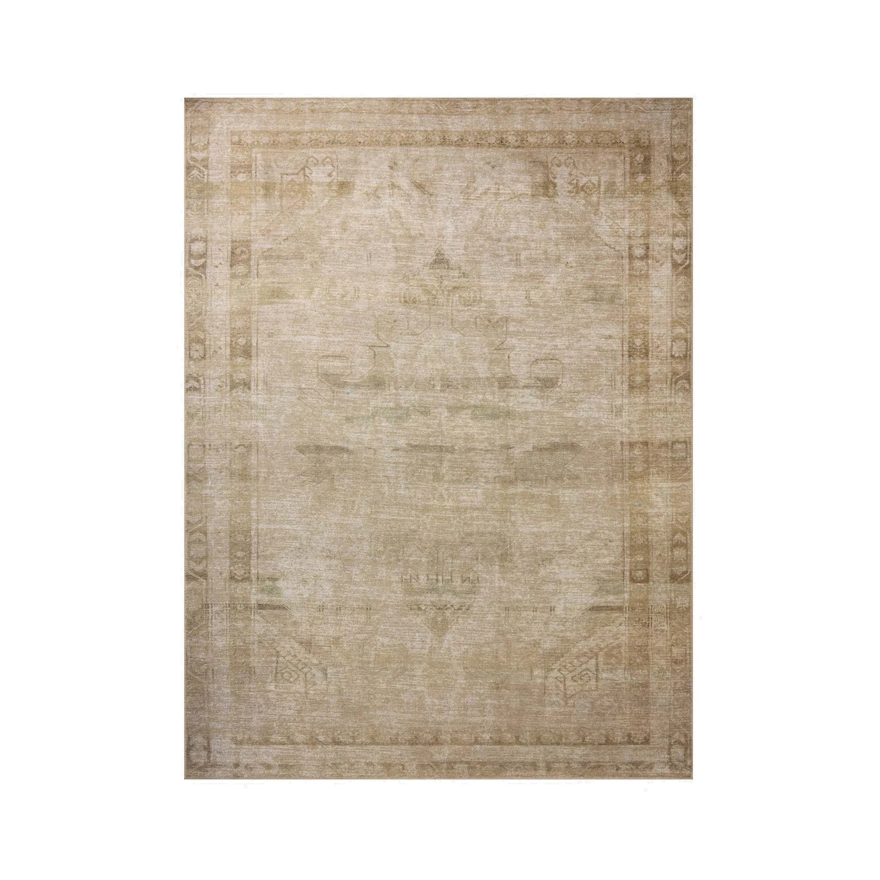 IN STORE - Amber Lewis x Loloi Cambria Natural / Jade Rug RUGS - jute Loloi