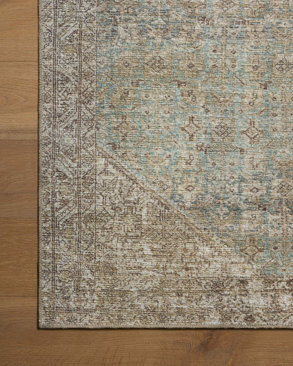 Amber Lewis x Loloi Cambria Aqua / Natural Rug RUGS - jute Loloi