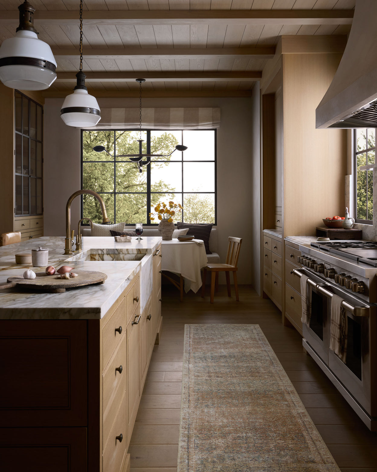 Amber Lewis x Loloi Cambria Ocean / Brick Rug RUGS - jute Loloi