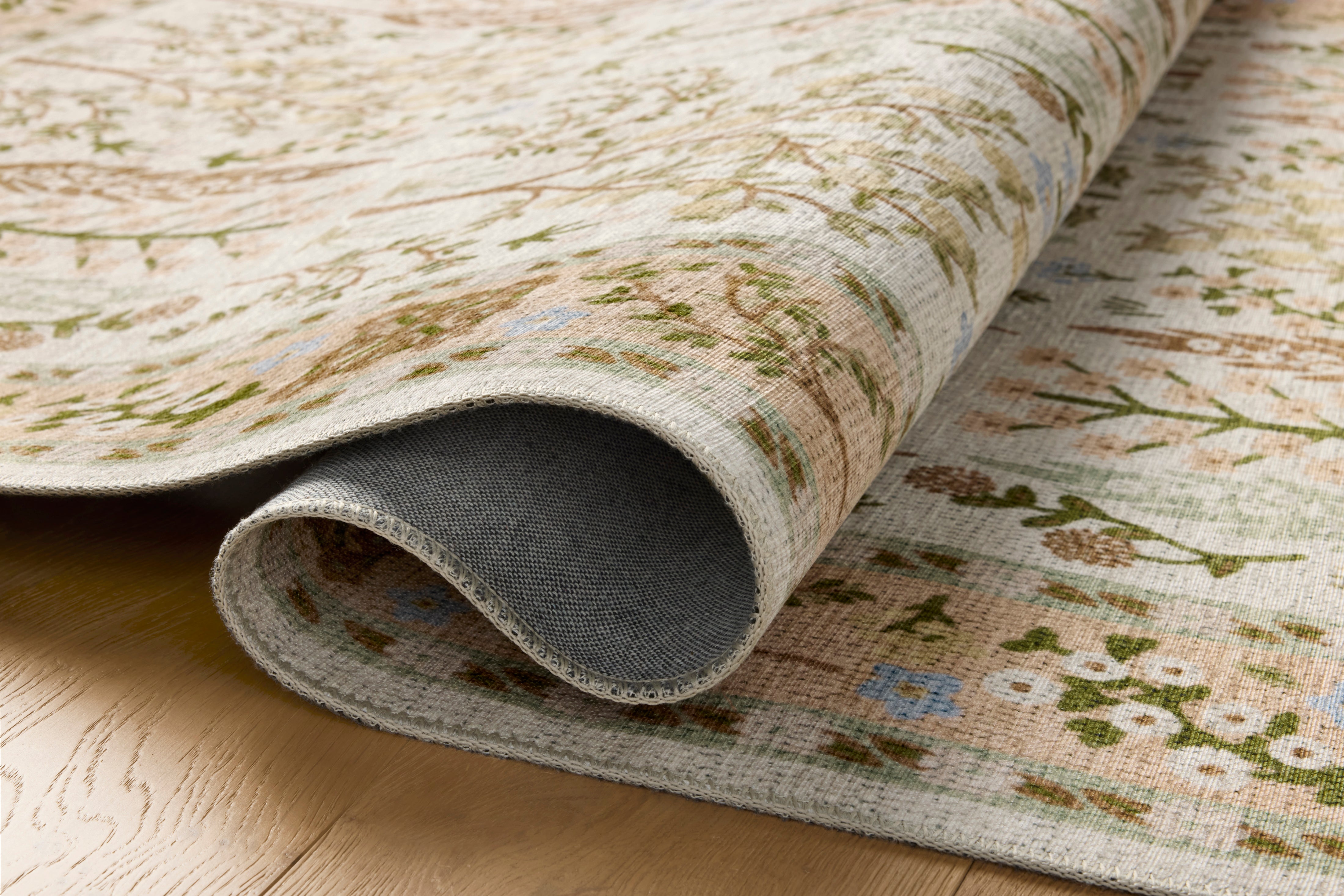 Rifle Paper Co. x Loloi Canopy Cream/Brown Rug RUGS-patterned Loloi