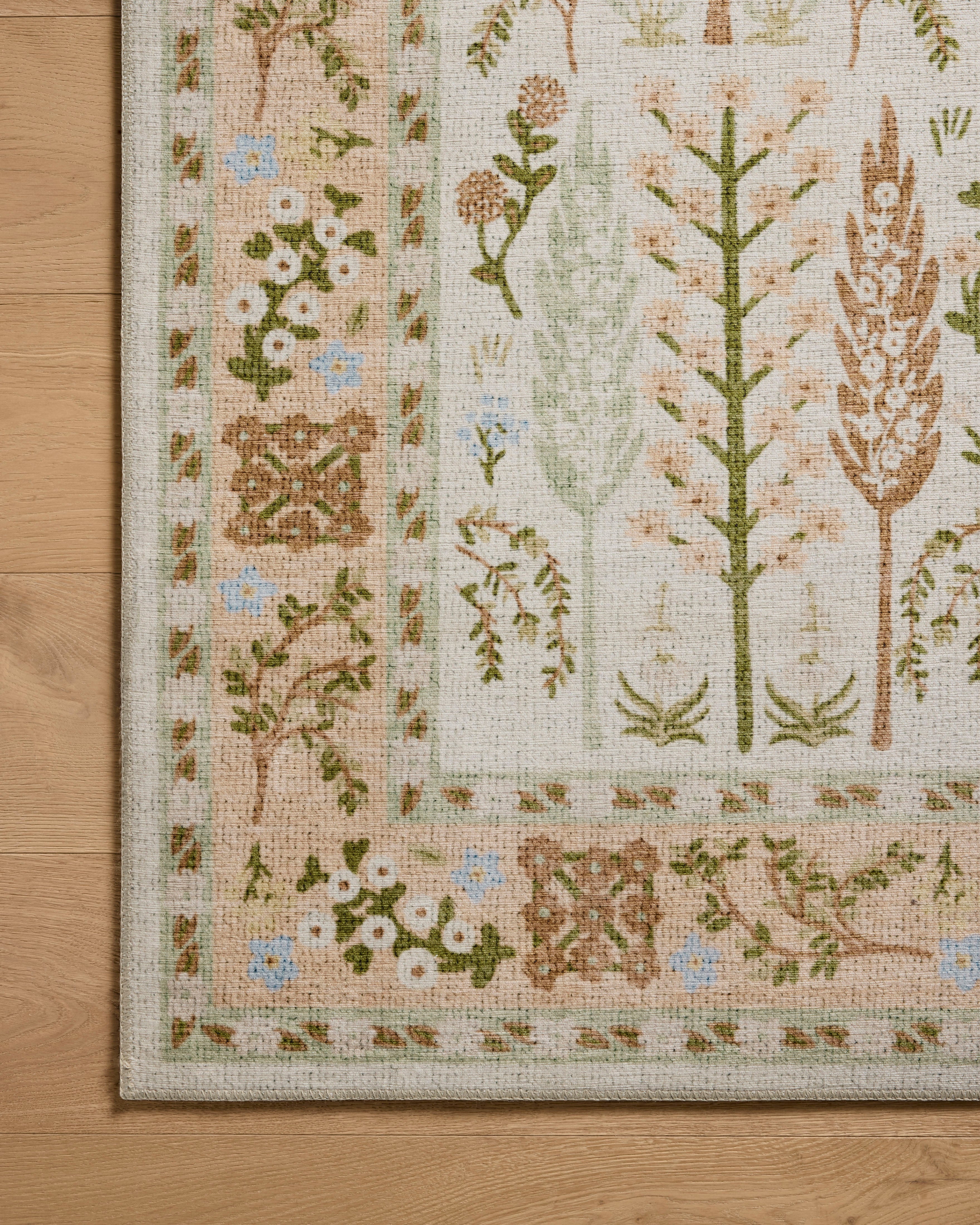 Rifle Paper Co. x Loloi Canopy Cream/Brown Rug RUGS-patterned Loloi