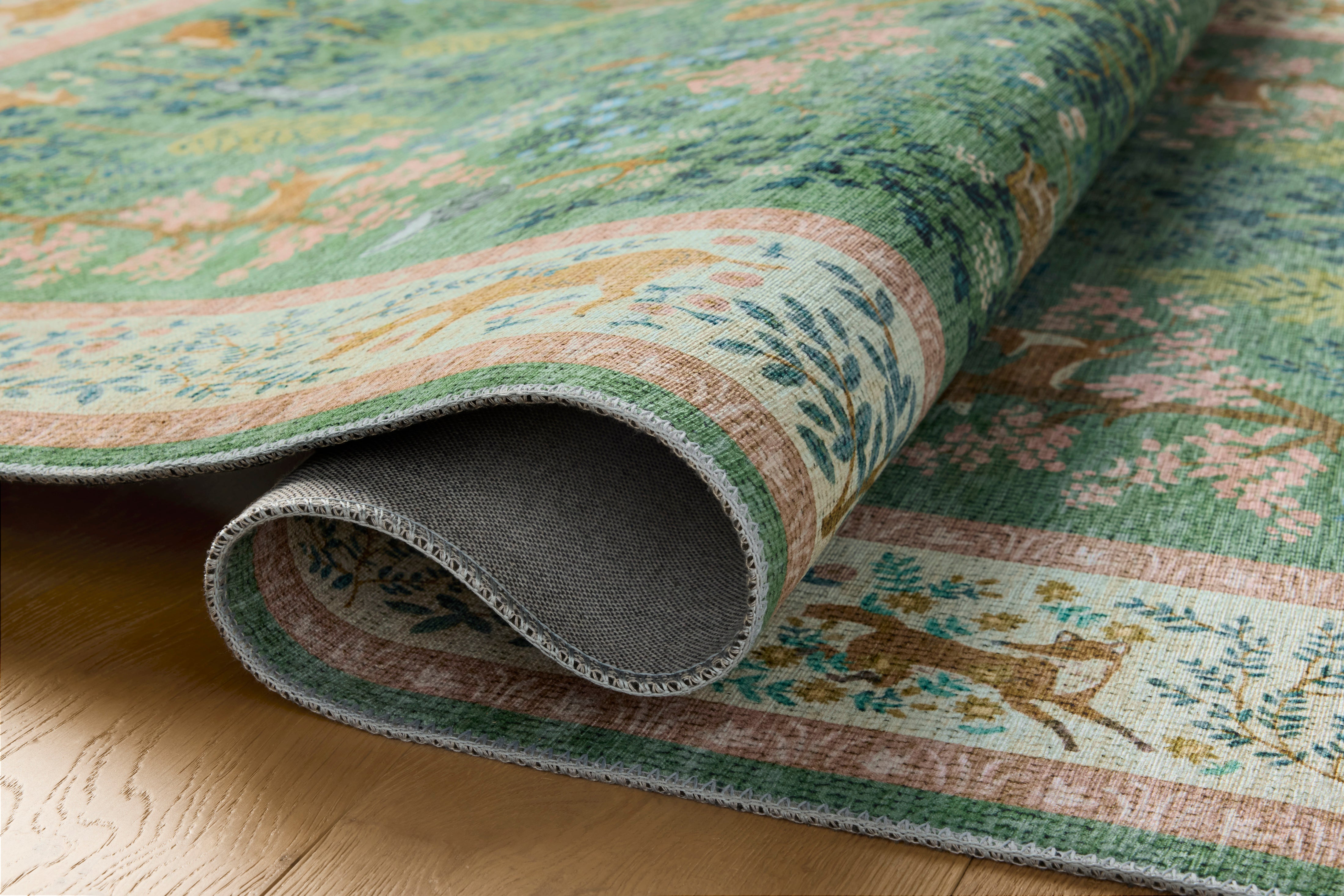Rifle Paper Co. x Loloi Canopy Sage / Blush Rug RUGS-patterned Loloi